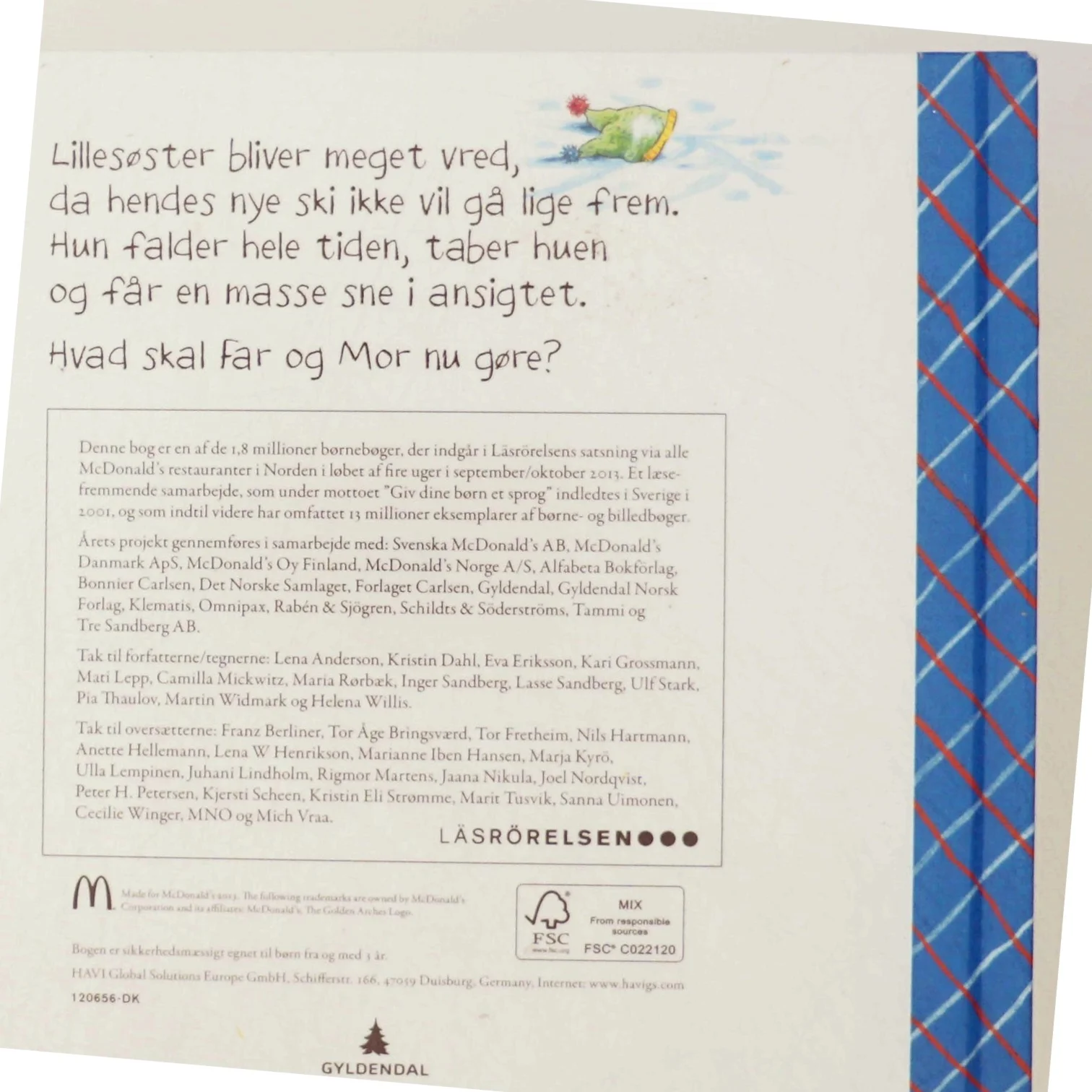 Børnebog 'Lillesøster på Skitur' fra Gyldendal