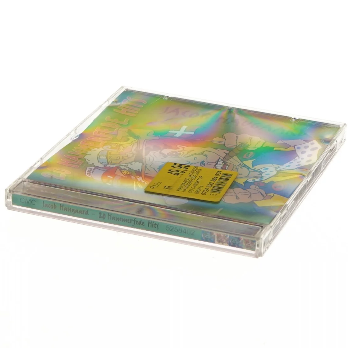 20 hammerfede hits CD af Jacob Haugaard (str. 12,5x14 cm)