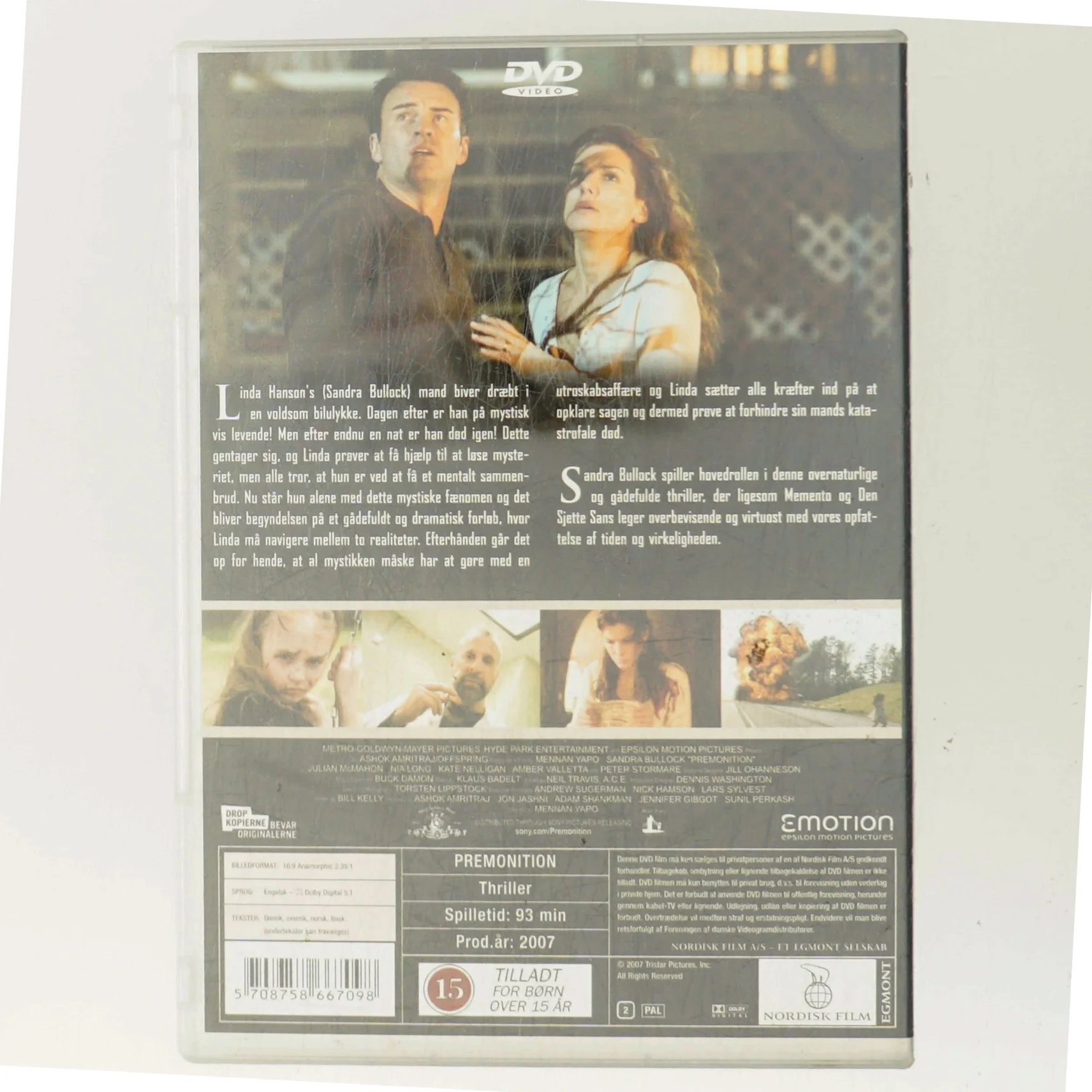 Forvarsel med Sandra Bullock (DVD)