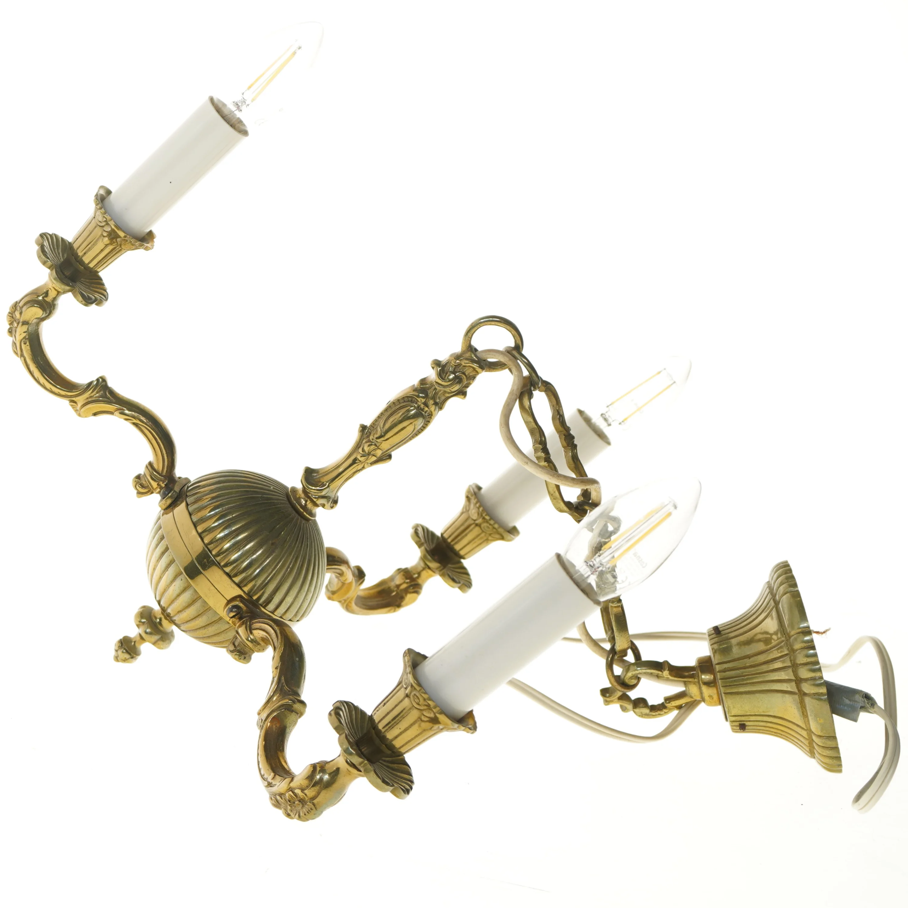 Lille antik lysekrone (str. 34 cm)