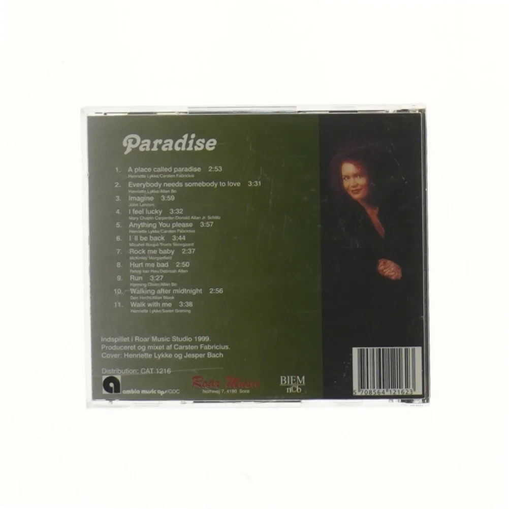Henriette Paradise musik CD fra Roar Music (str. 12,5x14 cm)
