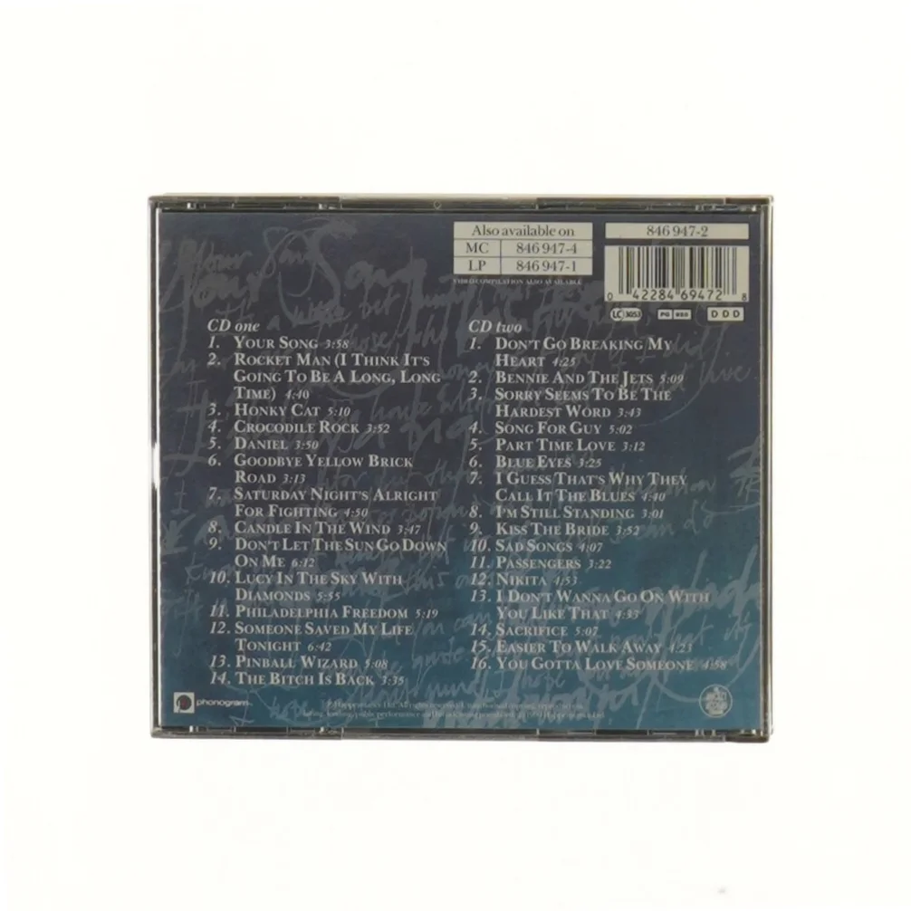 Elton John CD: The Very Best Of (str. 12,5x14 cm)