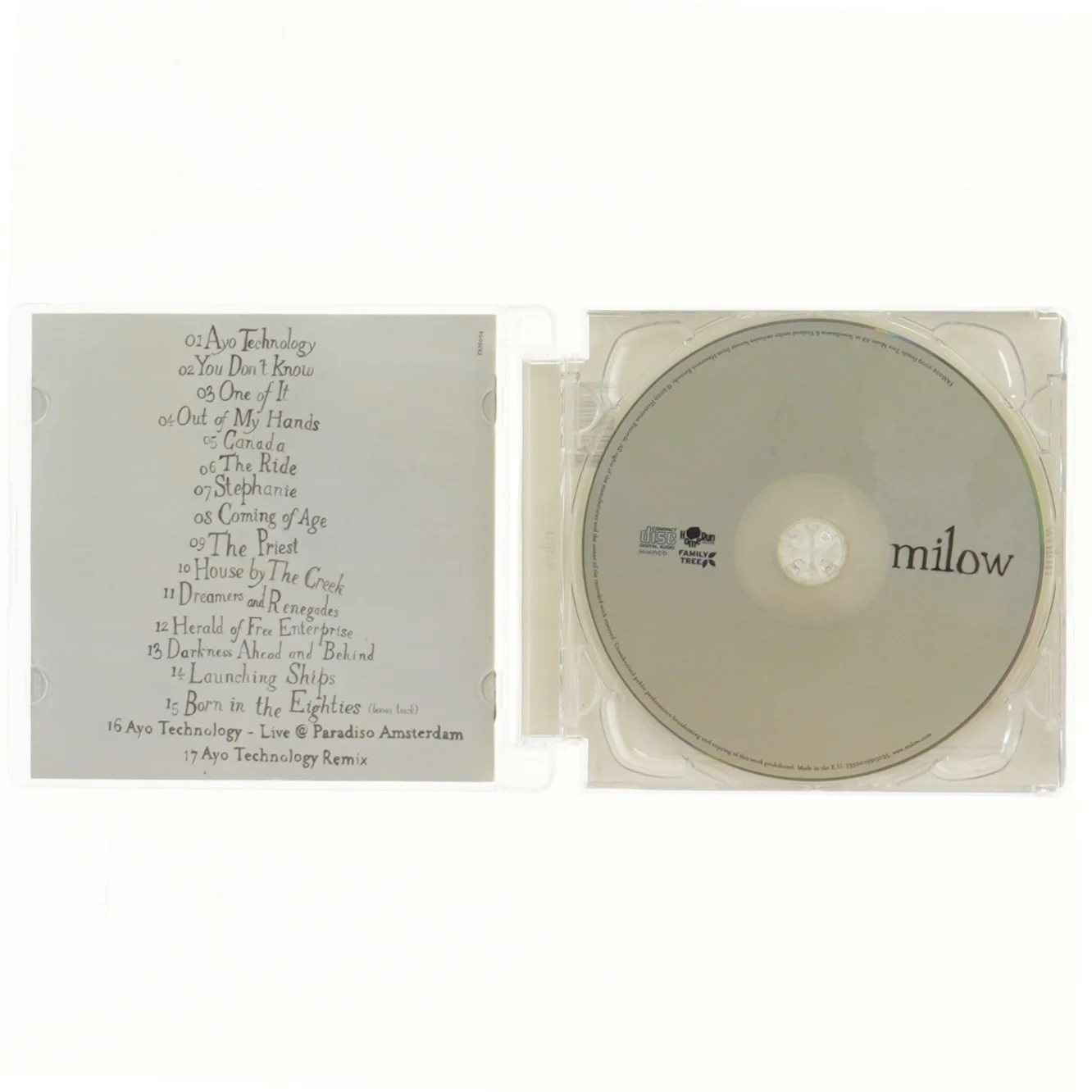 Milow album CD fra Milow
