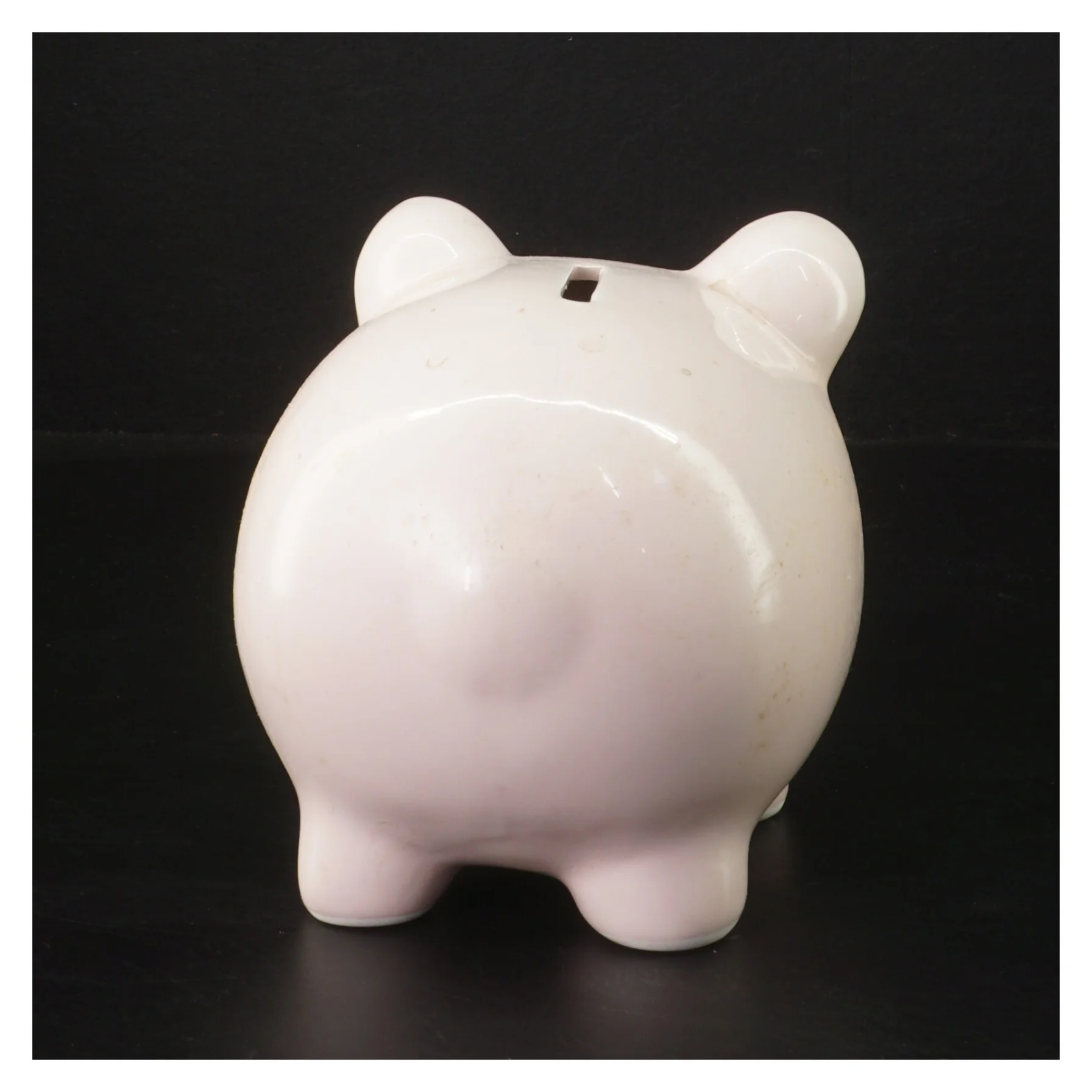 Lyserød sparegris (str. 15x12x11 cm)