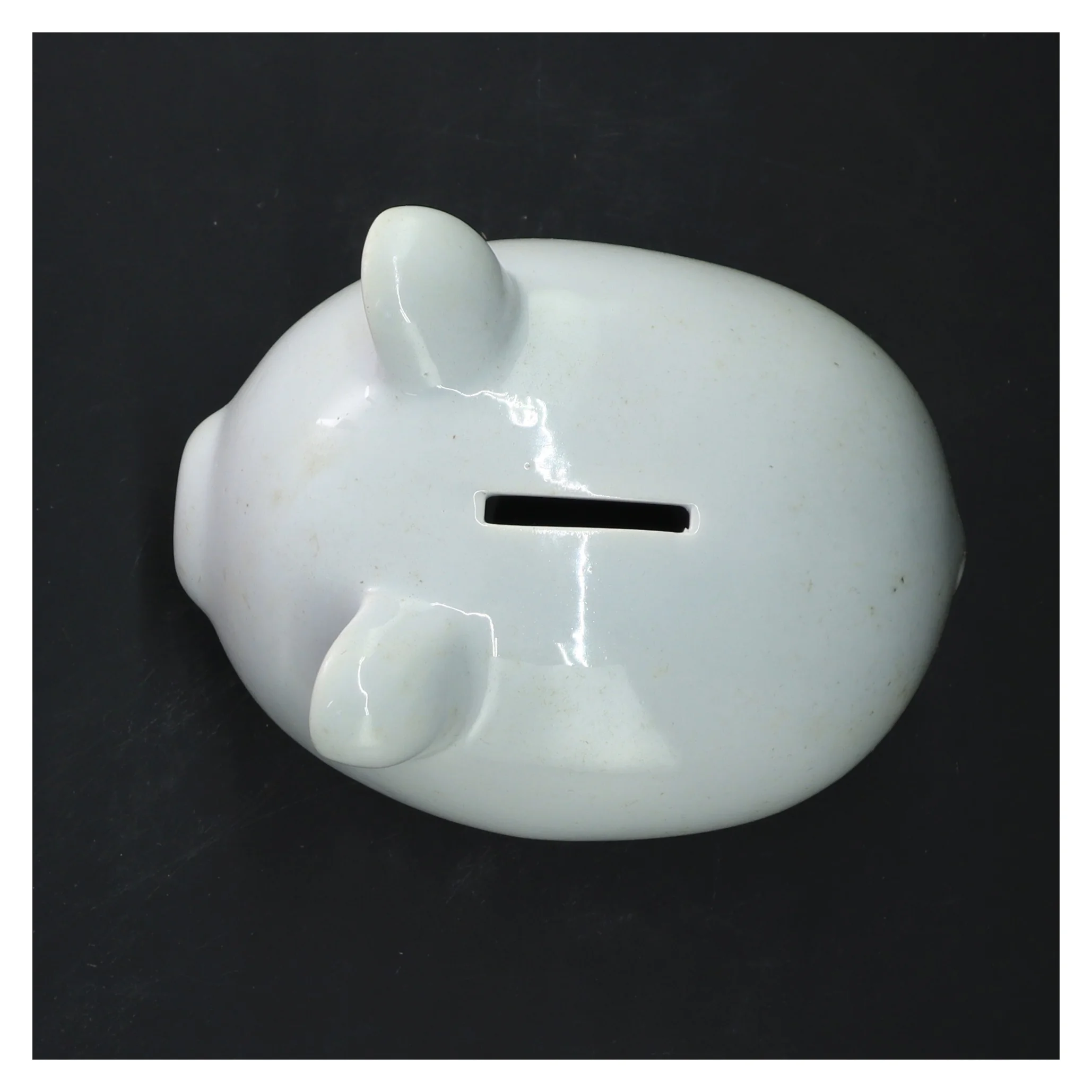 Hvid sparegris (str. 15x12x11 cm)