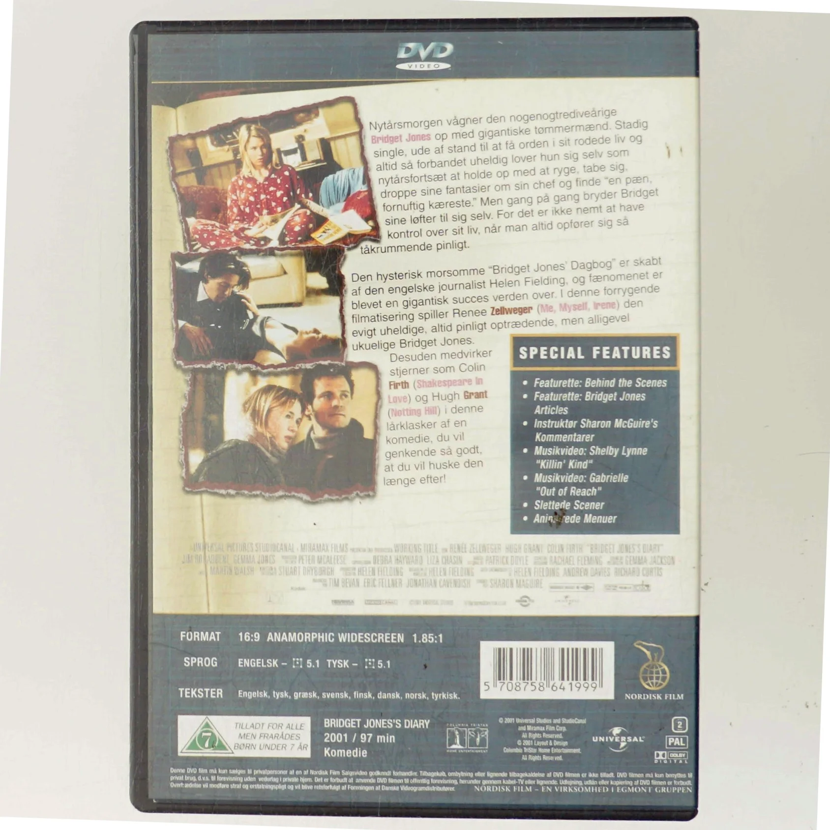 Bridget Jones' Dagbog med Renée Zellweger (DVD)