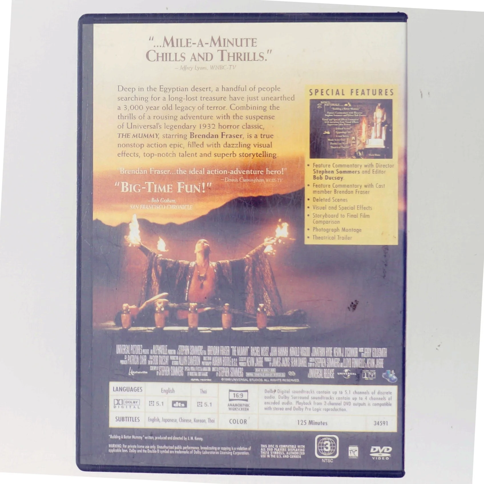 The Mummy med Brendan Fraser (DVD)