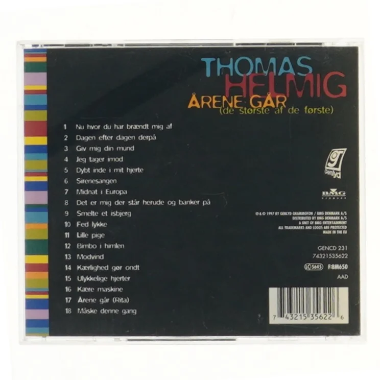 Thomas Helmig CD - Årene Går fra Genlyd