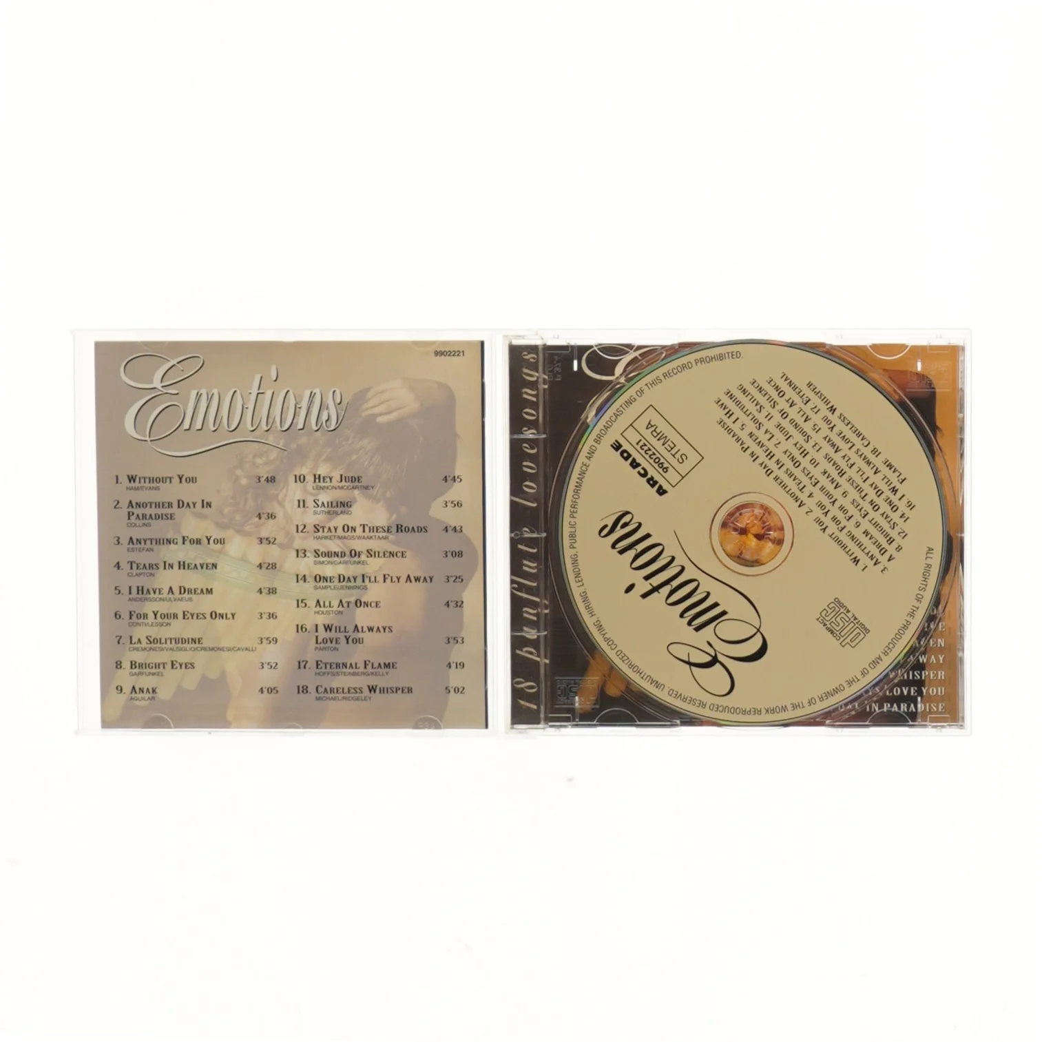 Emotions CD Album (str. 12,5x14 cm)