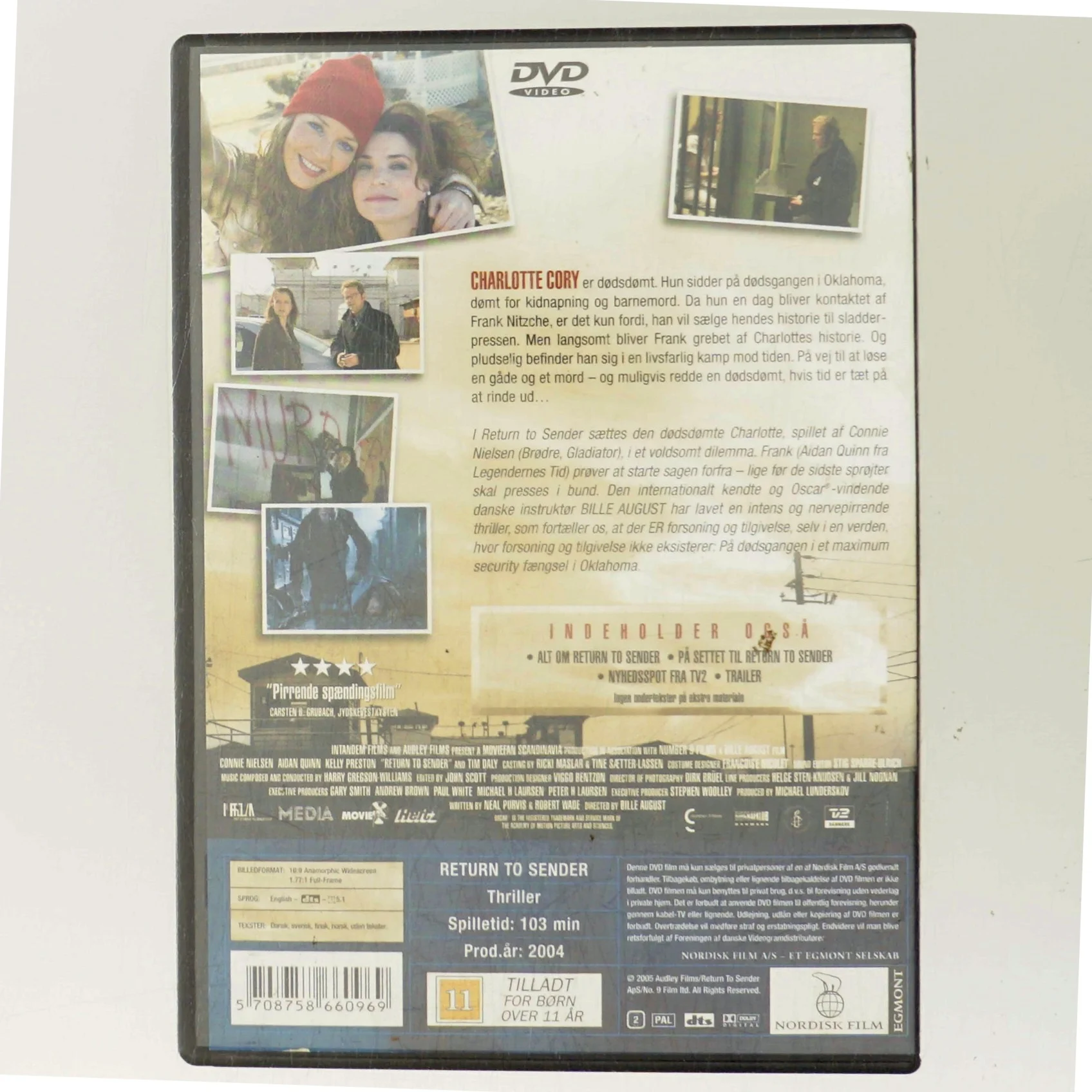 Return to Sender med Connie Nielsen (DVD)