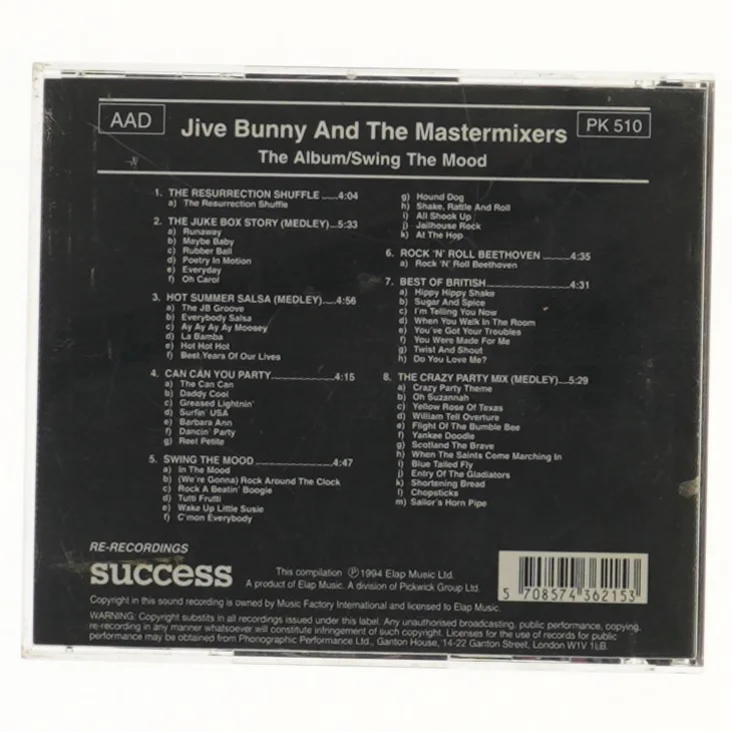 Jive Bunny and the Mastermixers CD