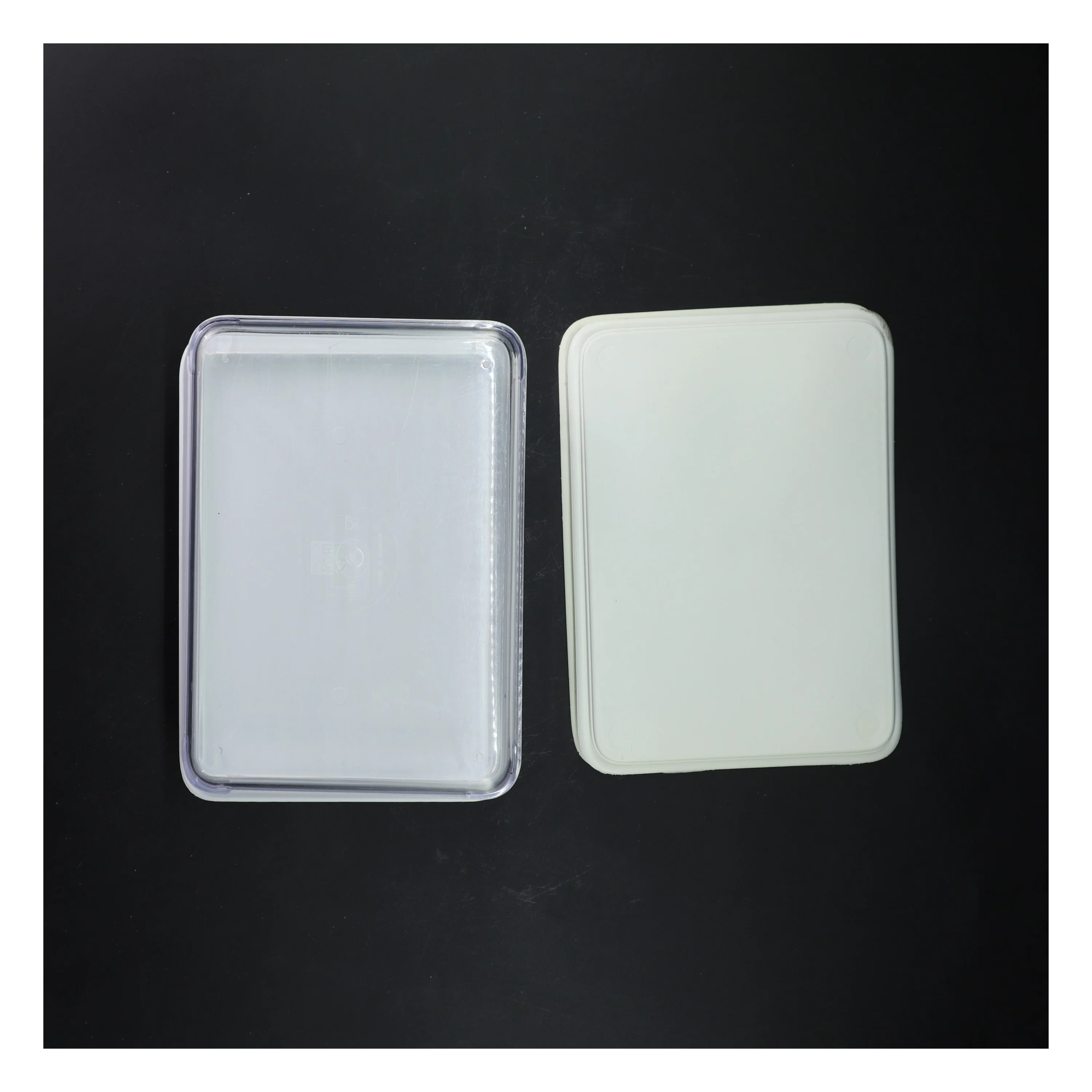 Plastikbeholdere med låg fra Mepal (str. 2 styk, 19x15x3 cm)