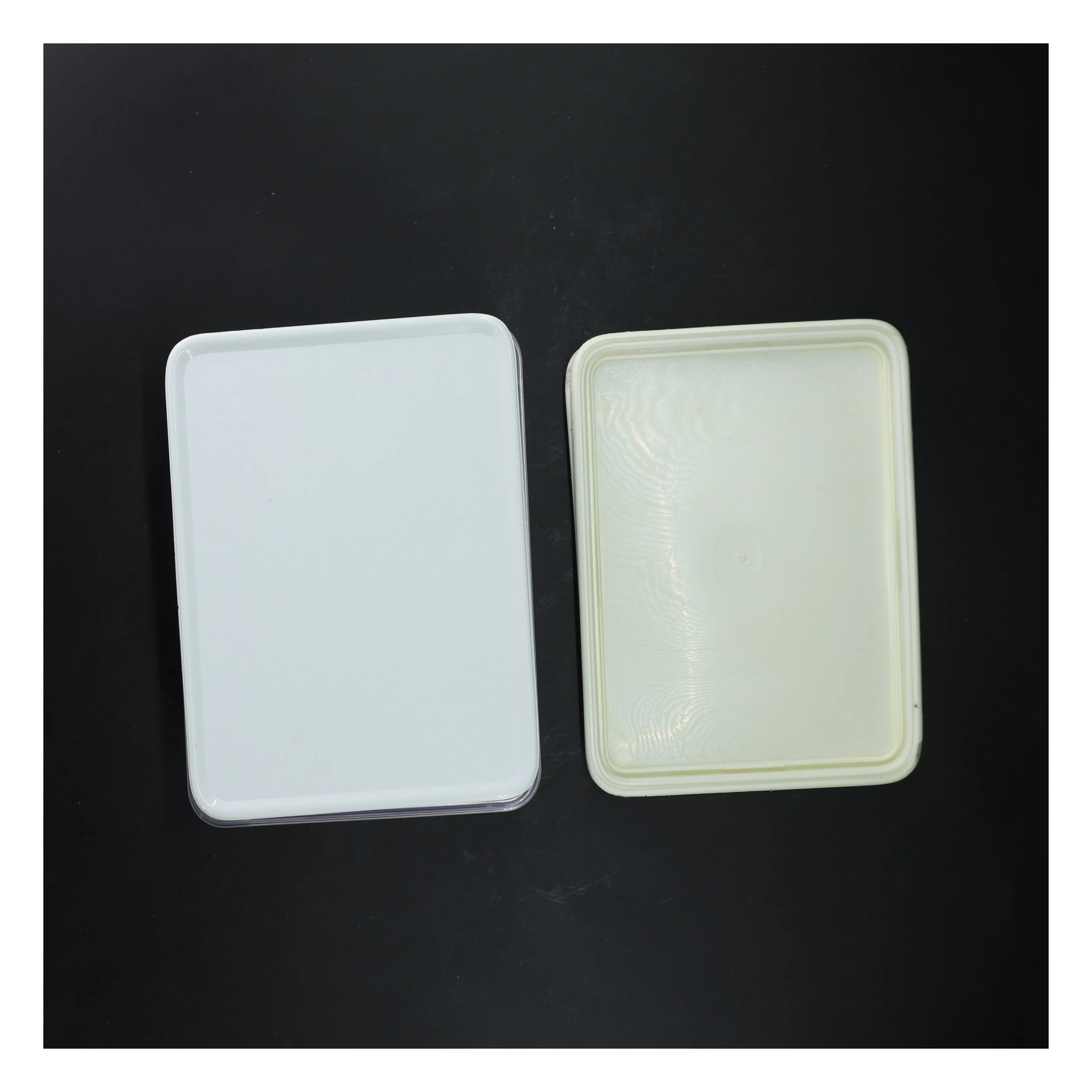 Plastikbeholdere med låg fra Mepal (str. 2 styk, 19x15x3 cm)