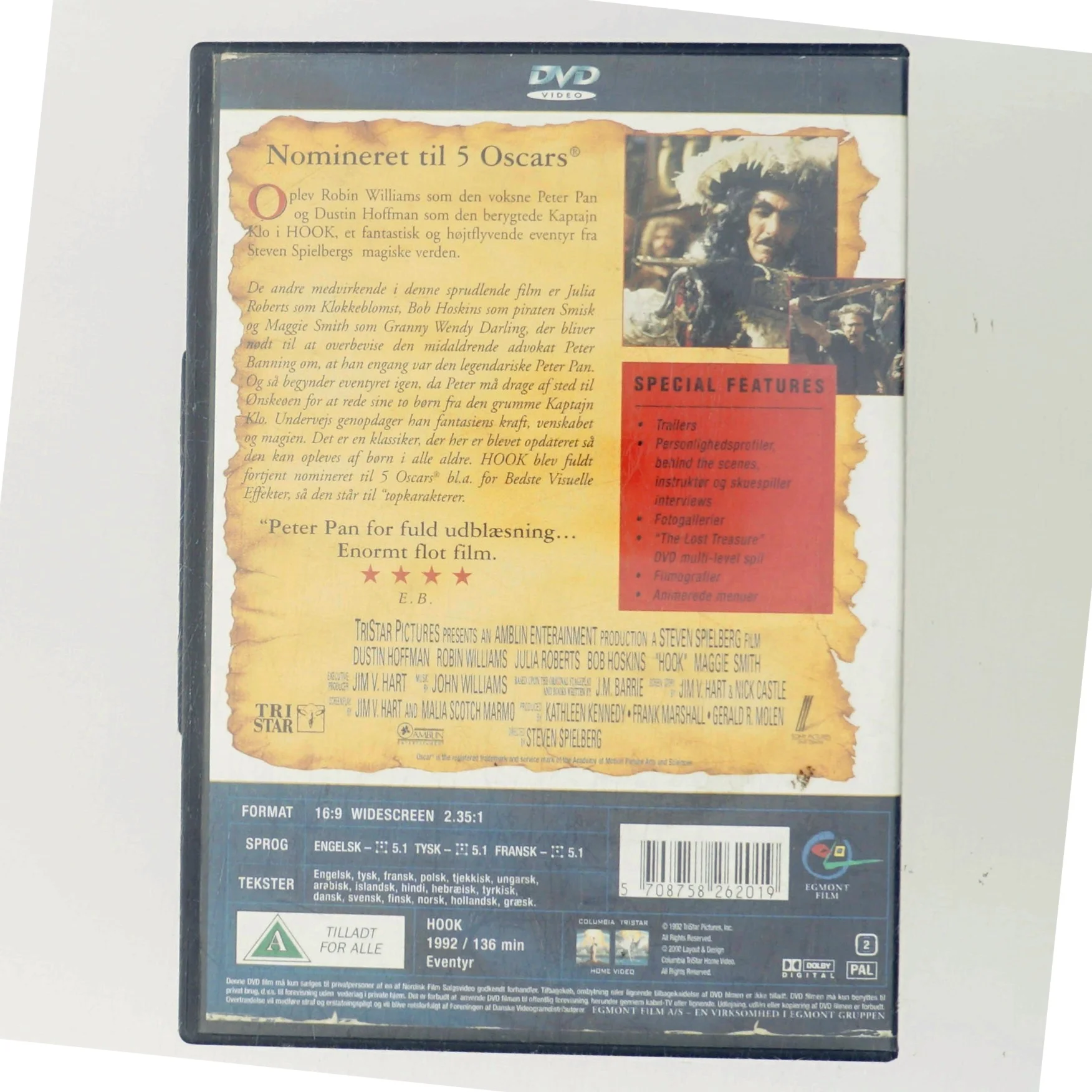 Hook med Robin Williams (DVD)
