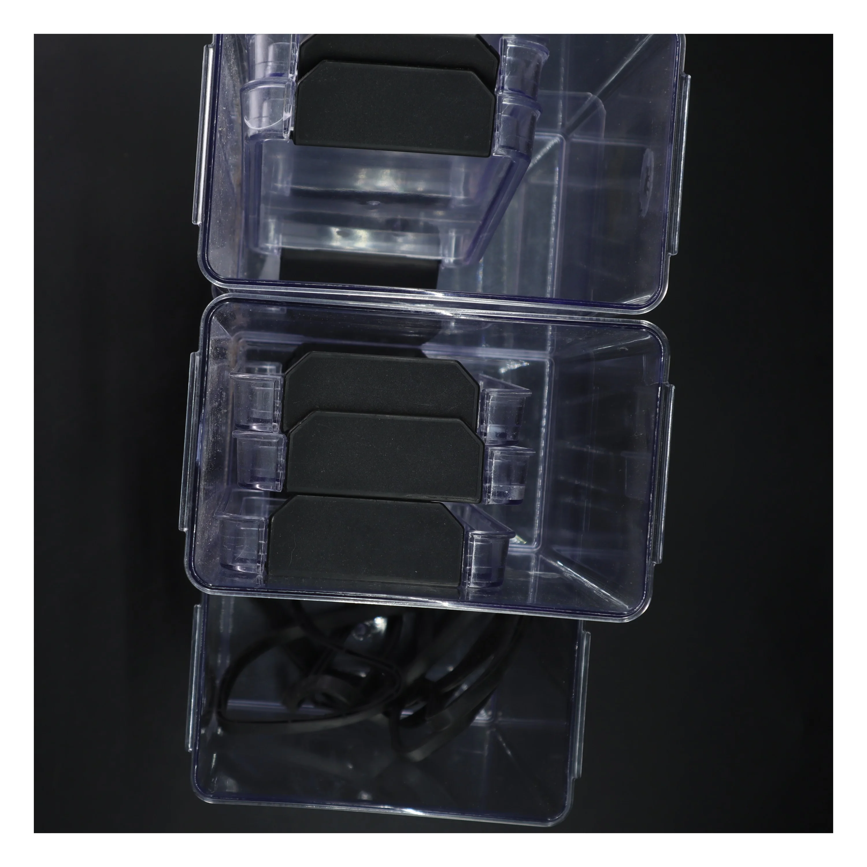 Plastikopbevaringsbeholdere (str. 5 styk, 20x15x9 cm)