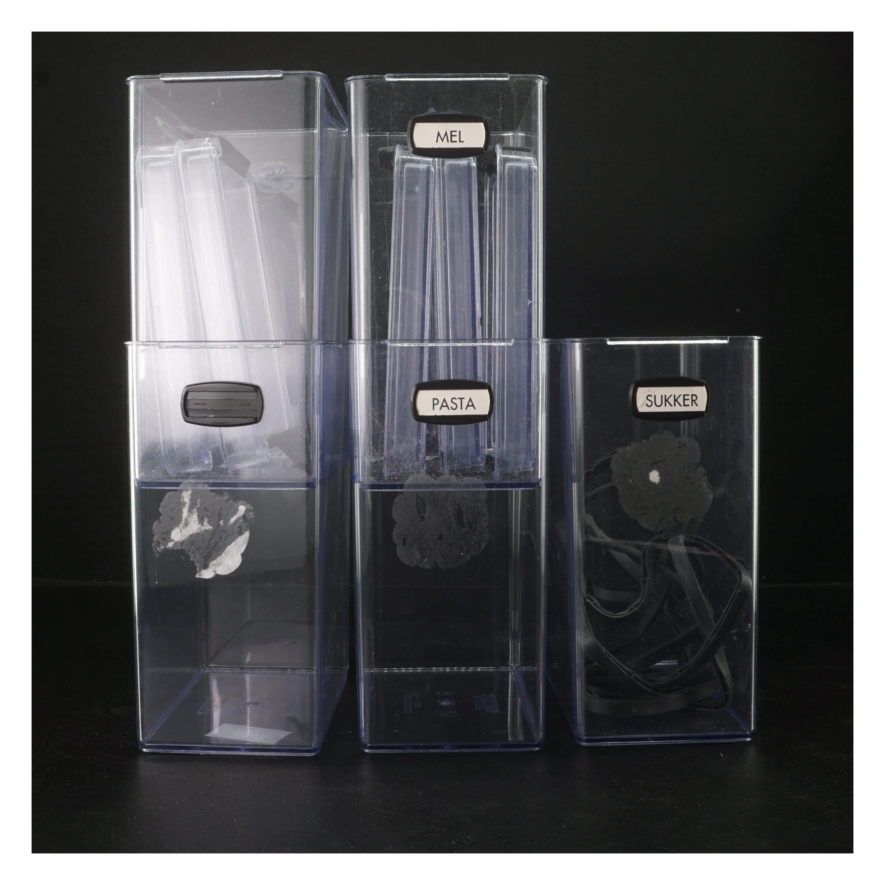 Plastikopbevaringsbeholdere (str. 5 styk, 20x15x9 cm)