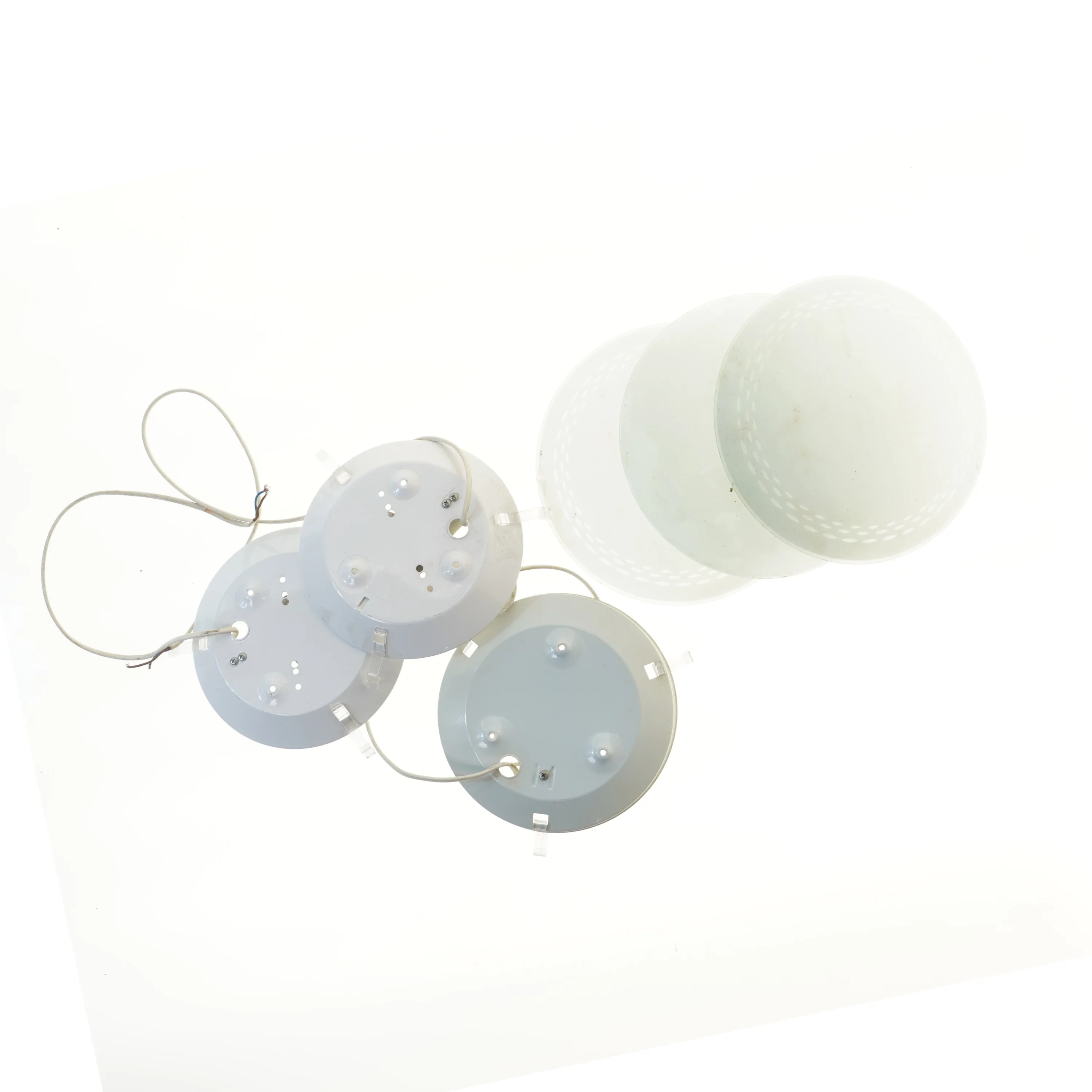 Loftlamper med glas (str. 3 styk, ø 25 cm)