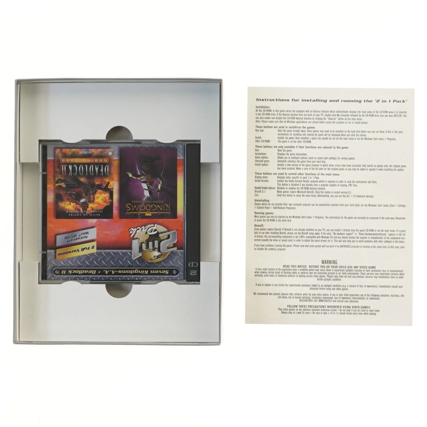 PC computerspil 2-i-1 sæt fra Accolade