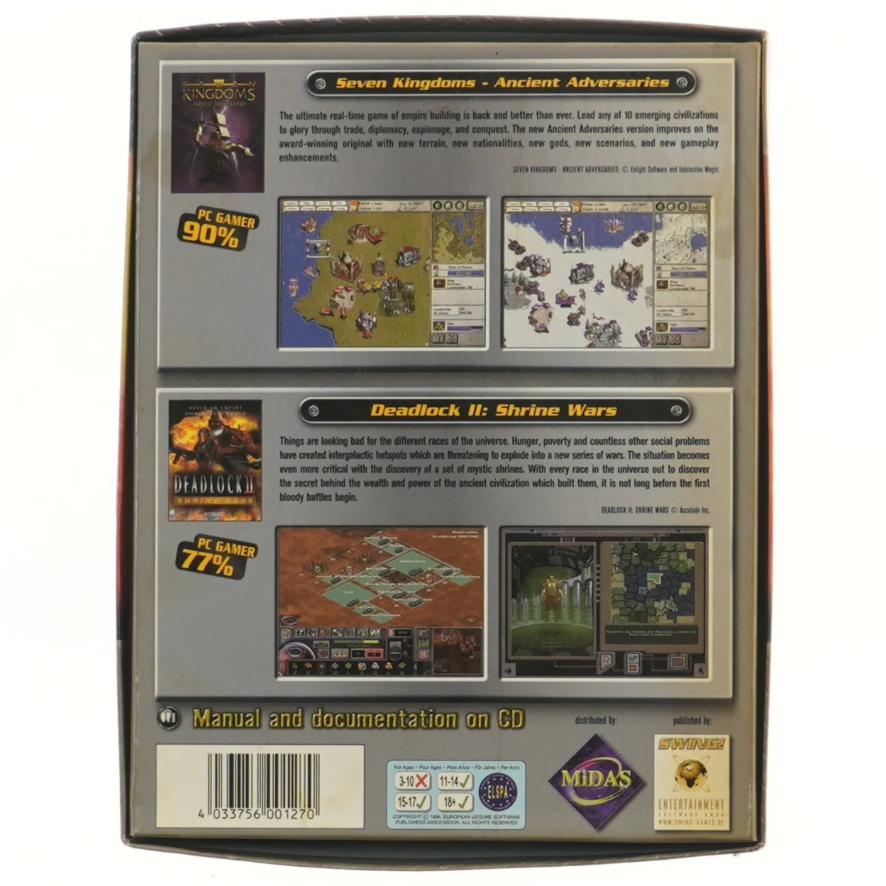 PC computerspil 2-i-1 sæt fra Accolade