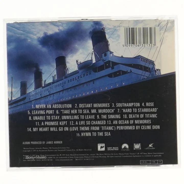Titanic soundtrack CD fra Sony Classical