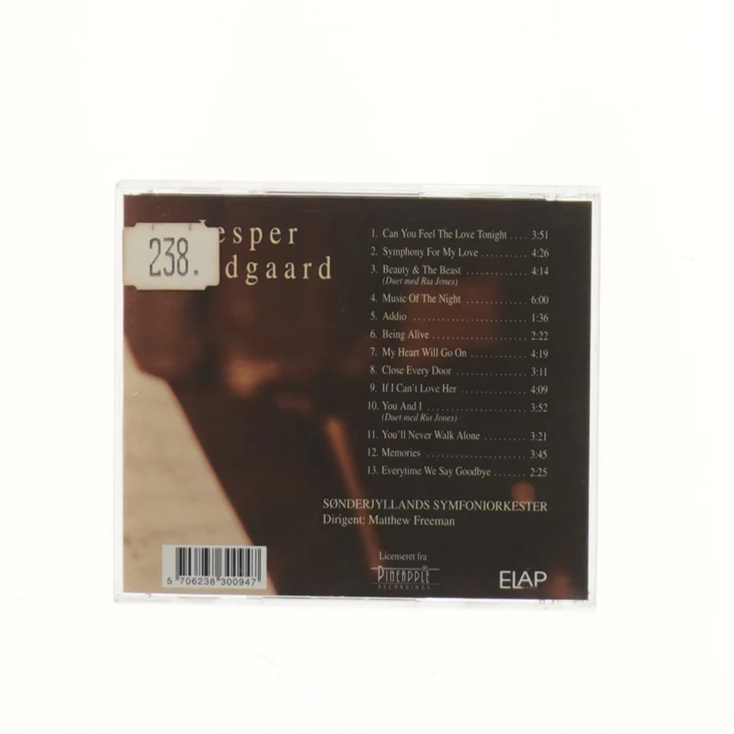 Jesper Lundgaard CD - Symphony for My Love (str. 12,5x14 cm)