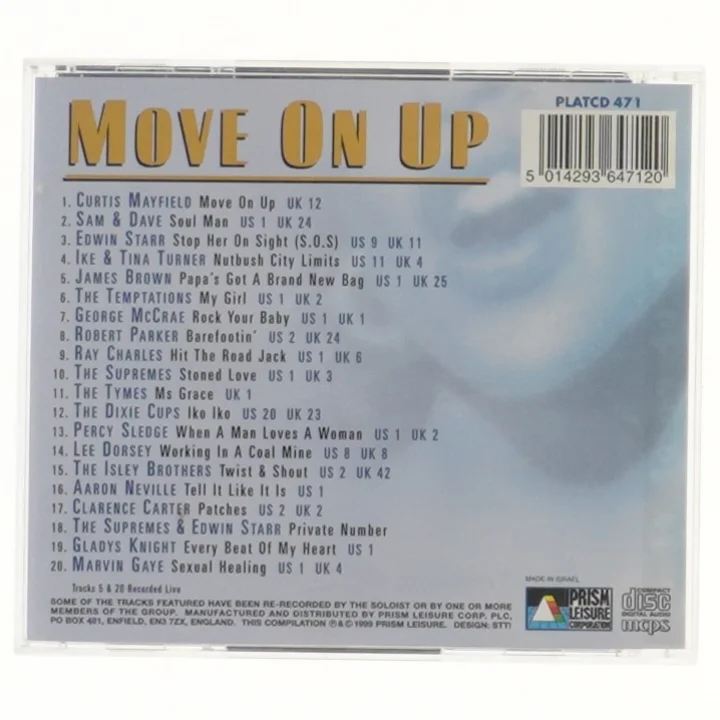 CD med soul klassikere fra Prism Leisure