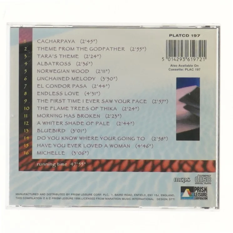 Panpipe Moods CD fra Prism Leisure Corporation