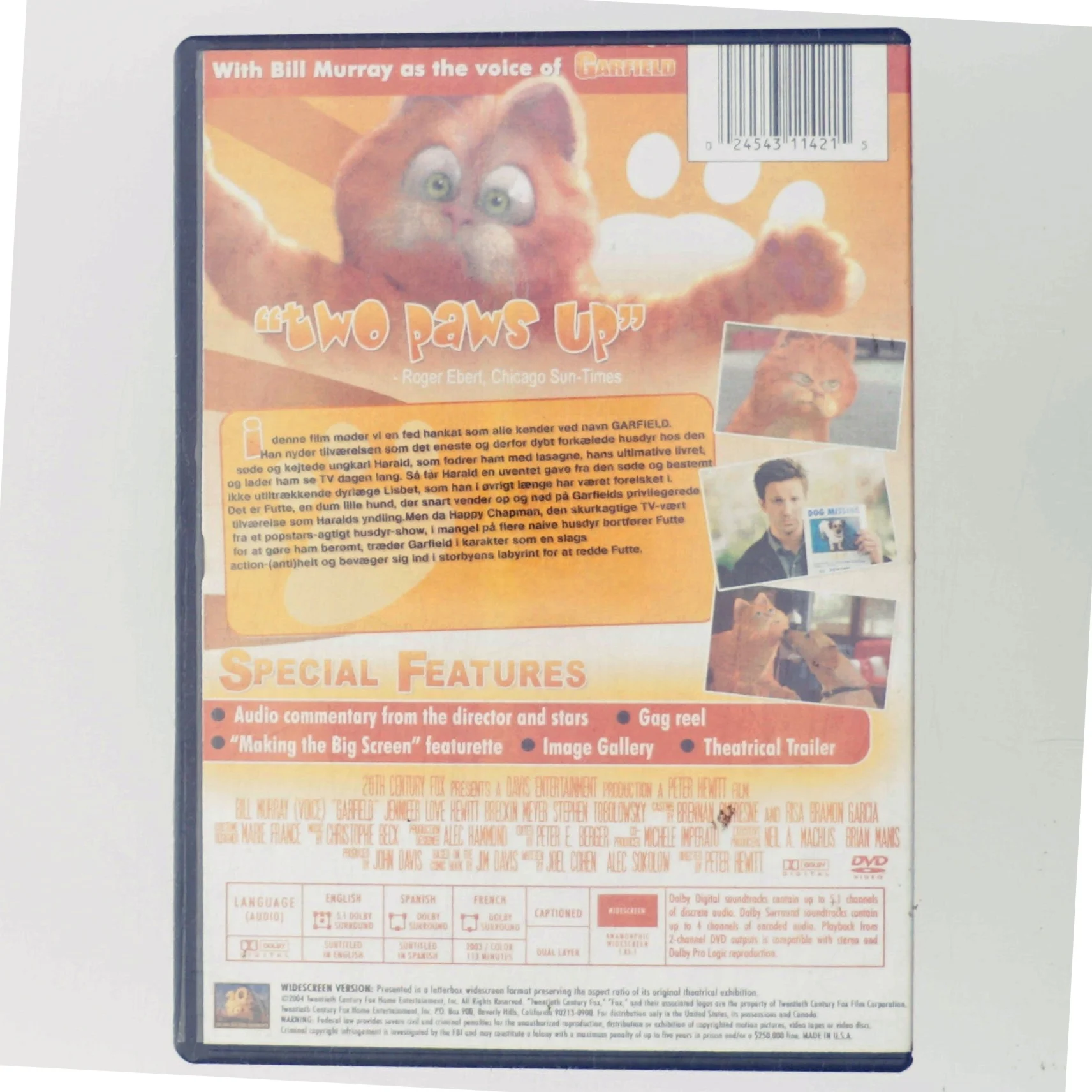 Garfield: The Movie med Jennifer Love Hewitt (DVD)