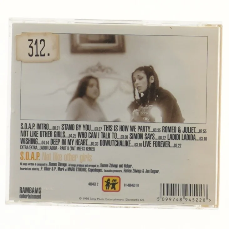 S.O.A.P. CD - Not Like Other Girls