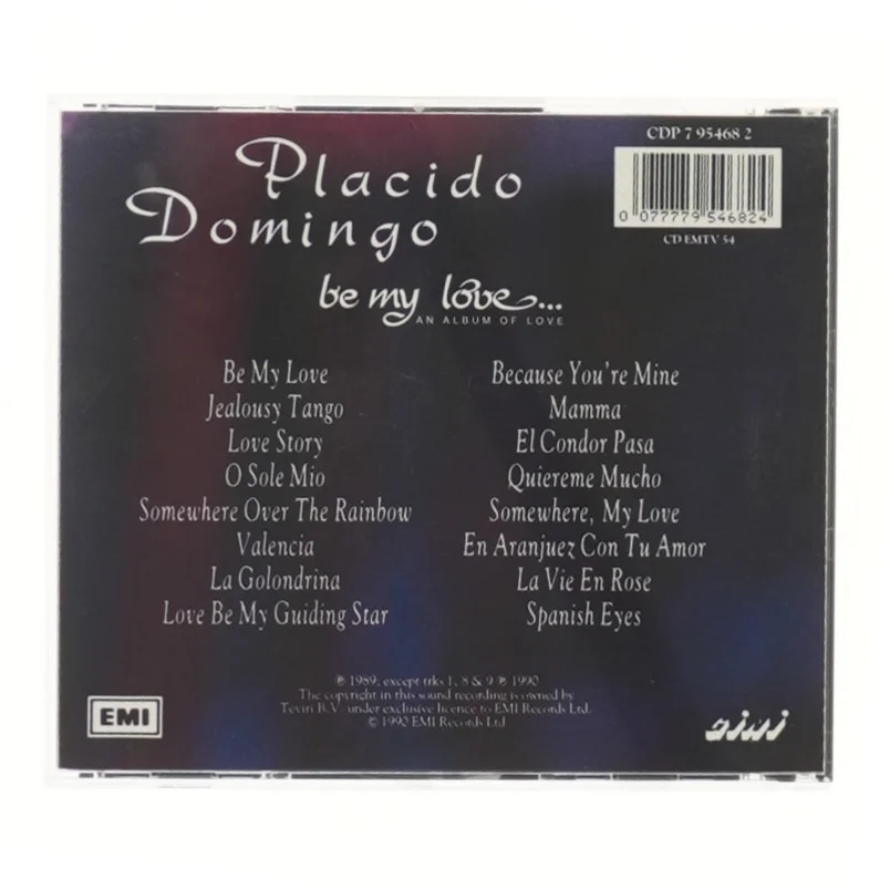 Placido Domingo - Be My Love CD fra EMI