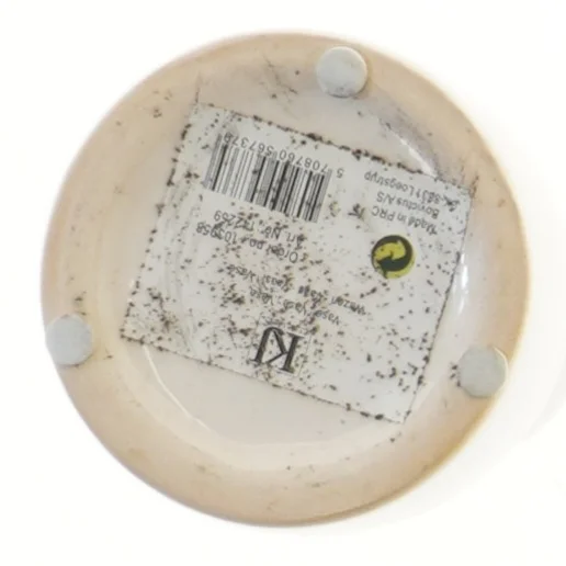 Keramisk vase med striber fra Kj Collection (str. 22 cm)