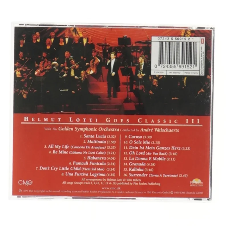 Helmut Lotti goes Classic III CD fra Plaza Records