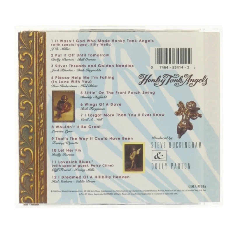 Honky Tonk Angels CD af Loretta, Dolly & Tammy fra Columbia