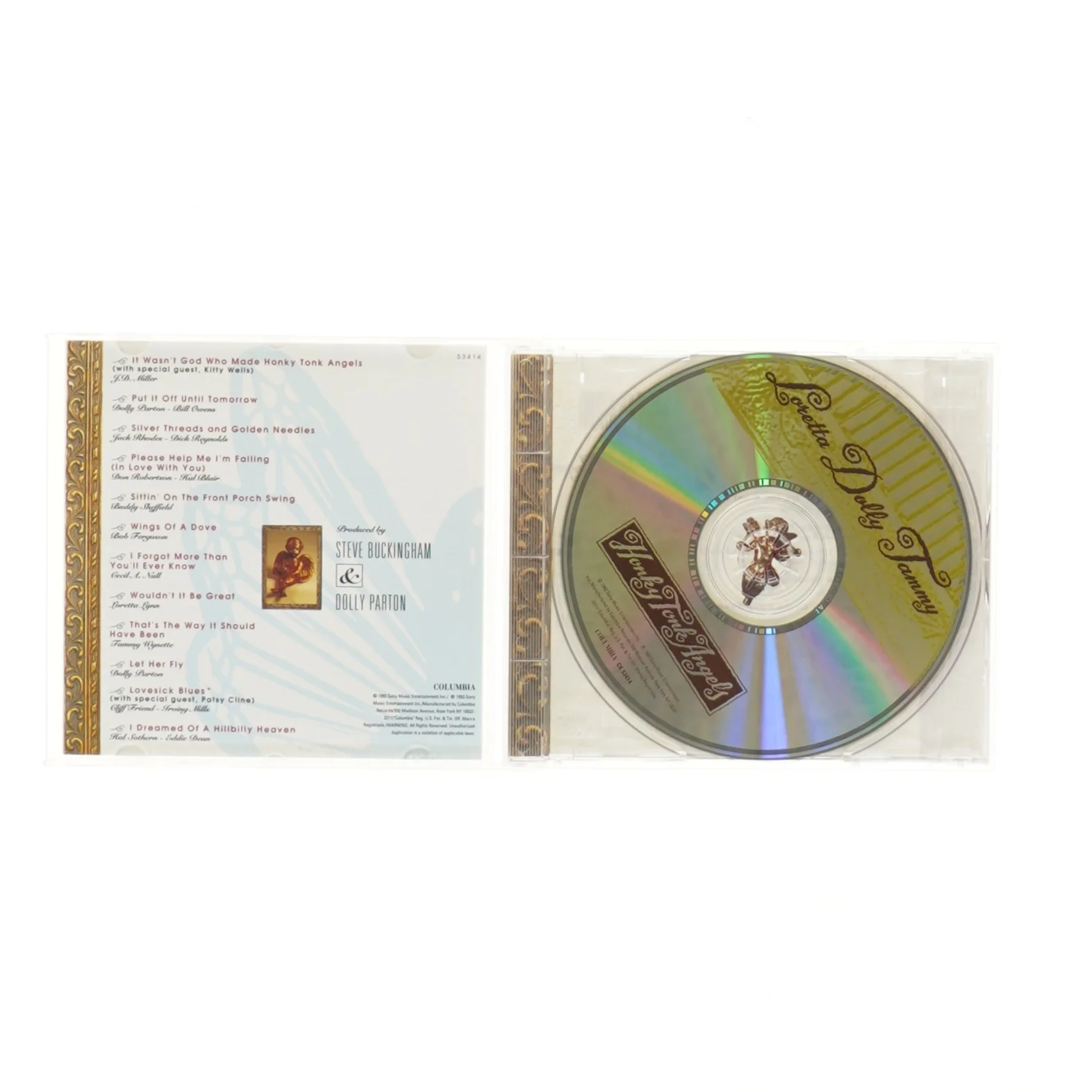 Honky Tonk Angels CD af Loretta, Dolly & Tammy fra Columbia