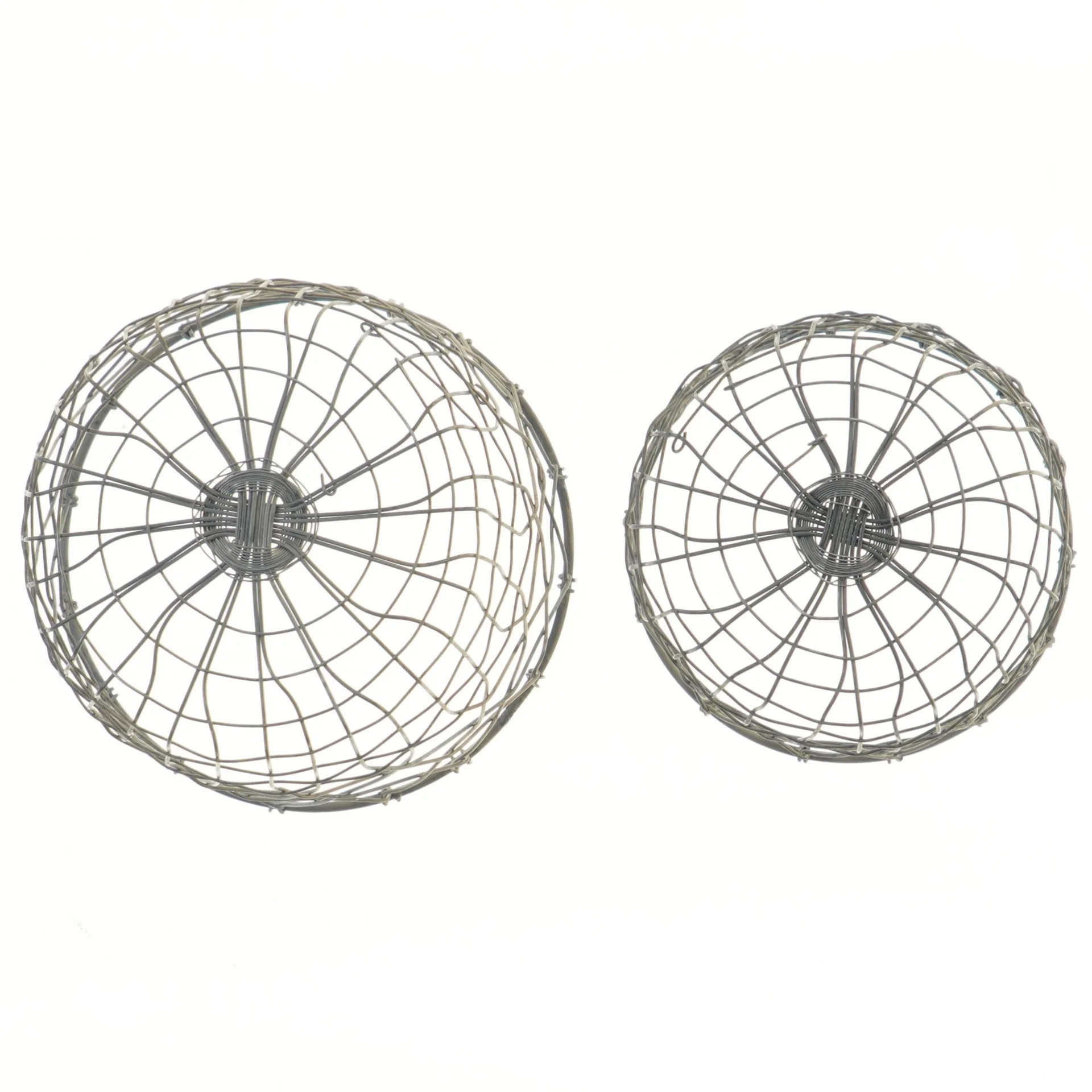Metaltråds kurve sæt (str. Ø 19 og 16 cm)