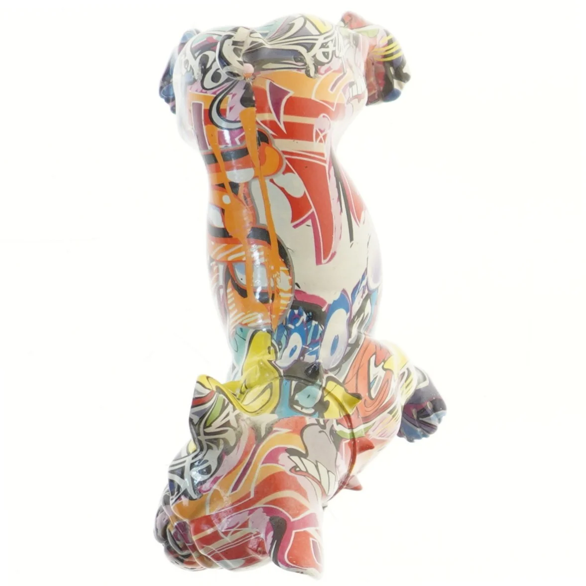 Dekorativ fransk bulldog statue (str. 22x19x11 cm)