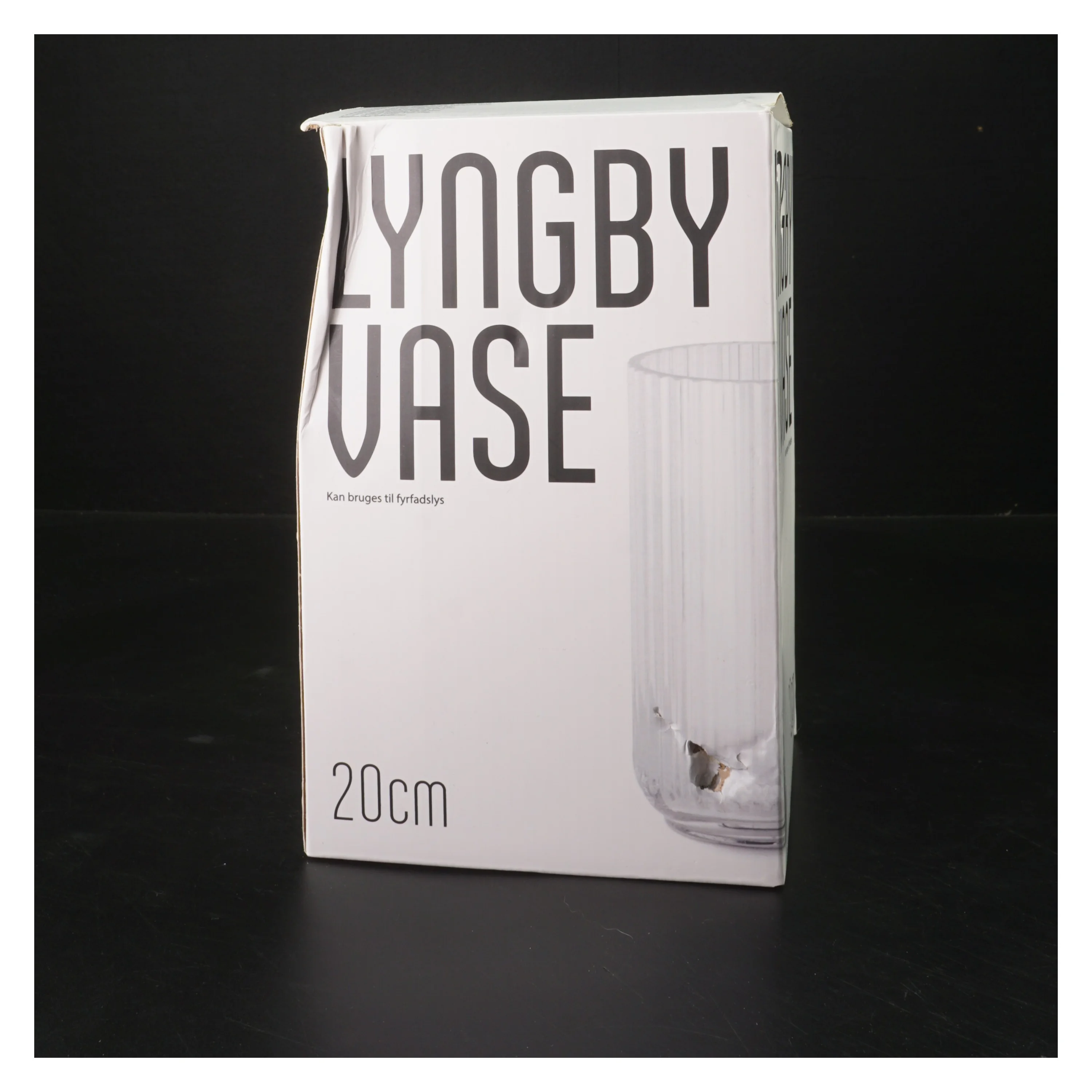 Lyngby glas vase 20 cm fra Lyngby (str. 20 cm)