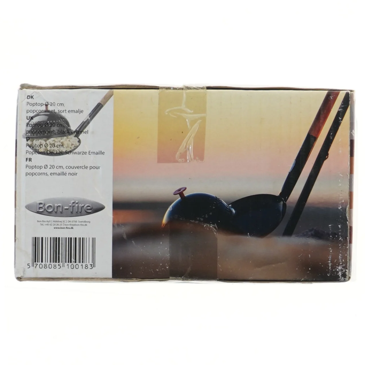 Popcorn låg 20 cm (str. Ø 20 cm)