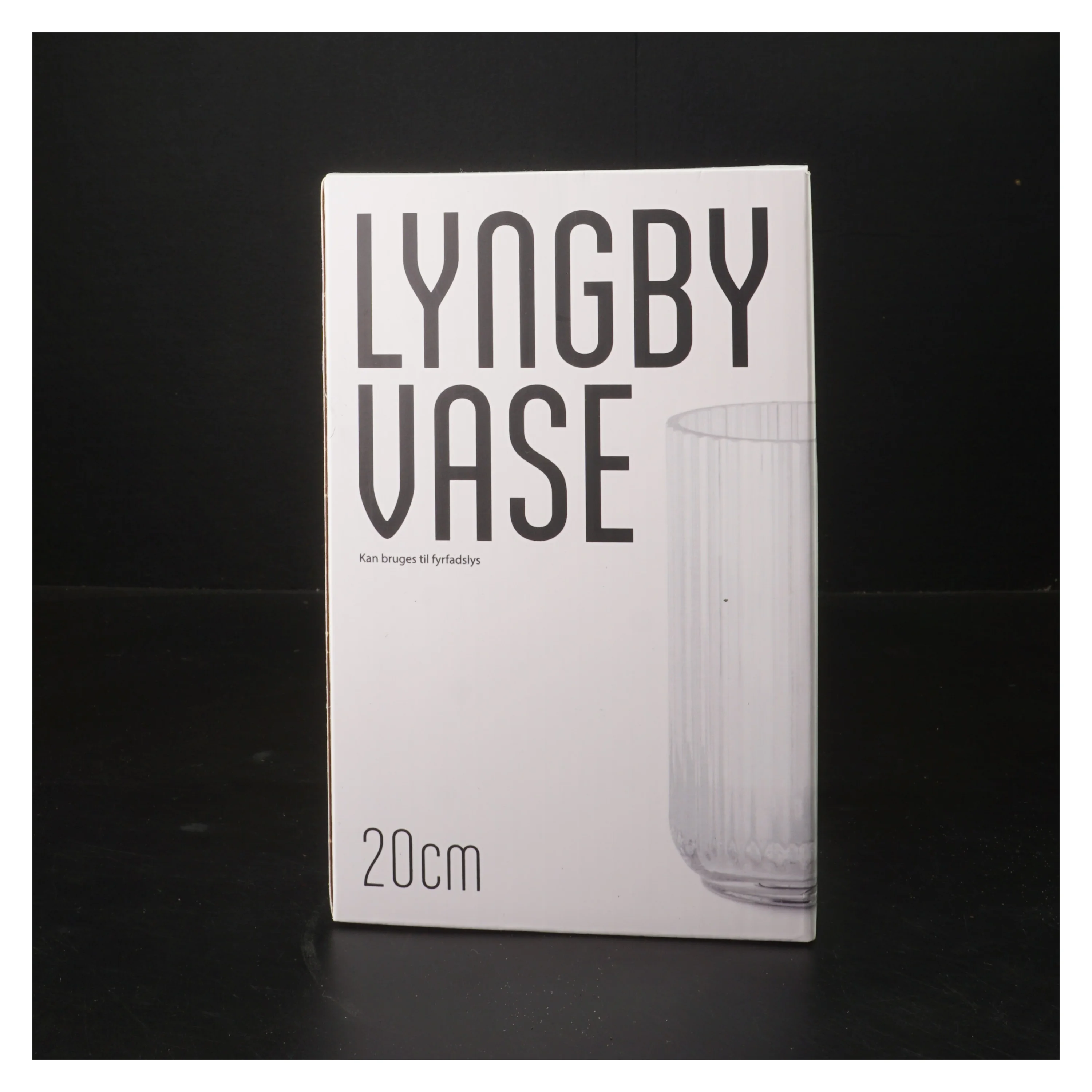 Lyngby glasvase fra Lyngby (str. Ø 20 cm)