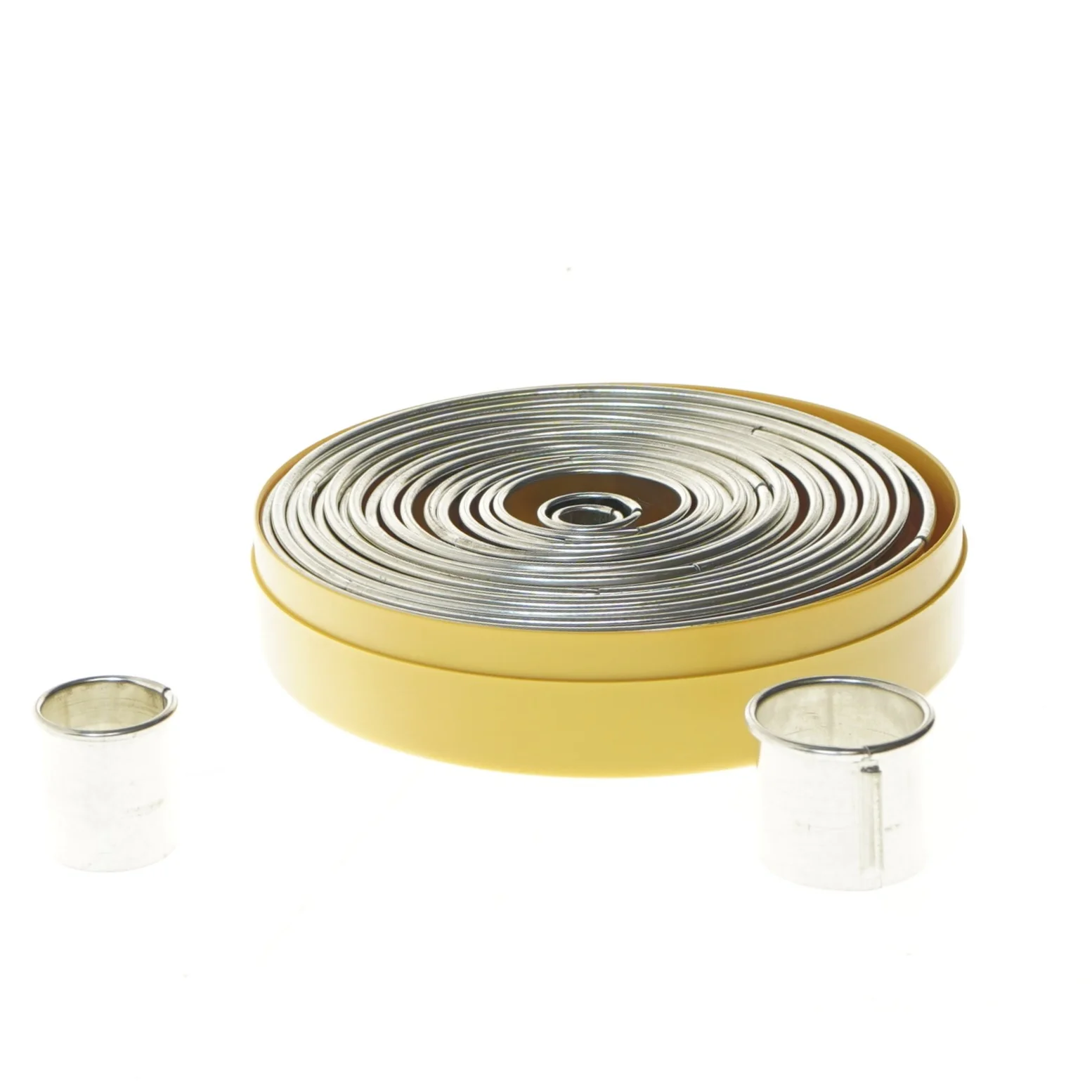 Rund metal æske (str. 15,5 cm)