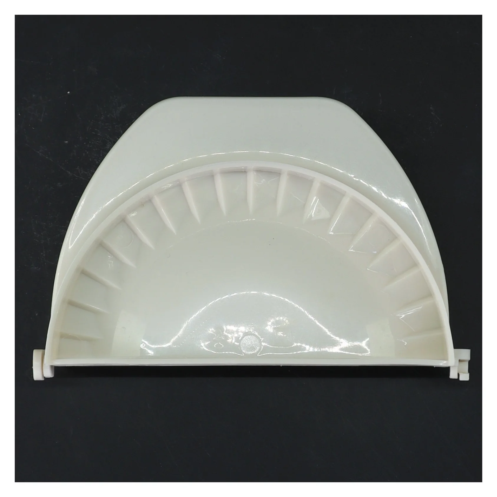 Hvid plastik empanada-form (str. 20 cm)