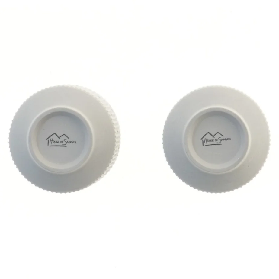 Grå kopper, 2 stk, Ø 7 cm fra House of Sander (str. 2 stk Ø 7 cm)