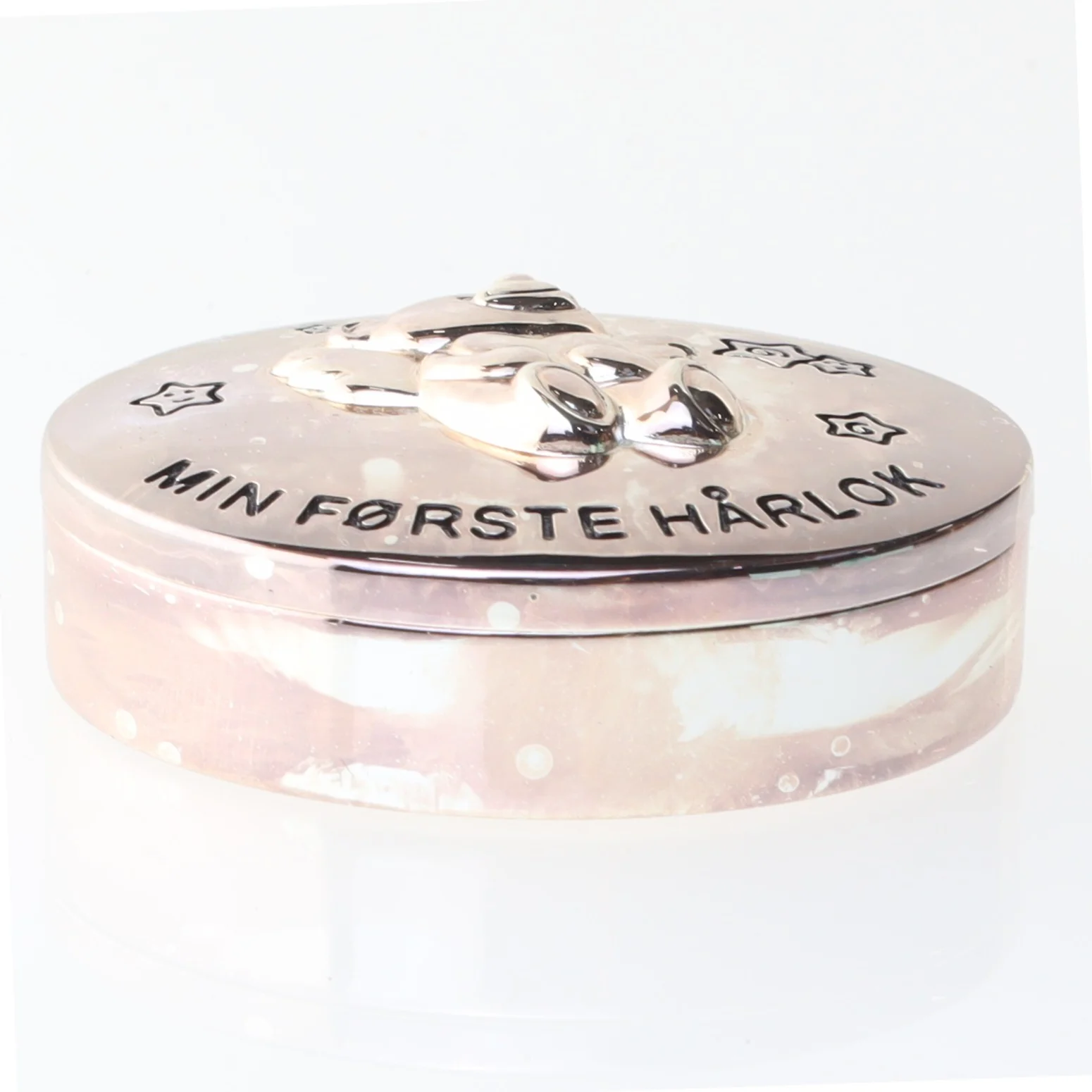 Æske til den første hårlok (str. 5,5 cm)