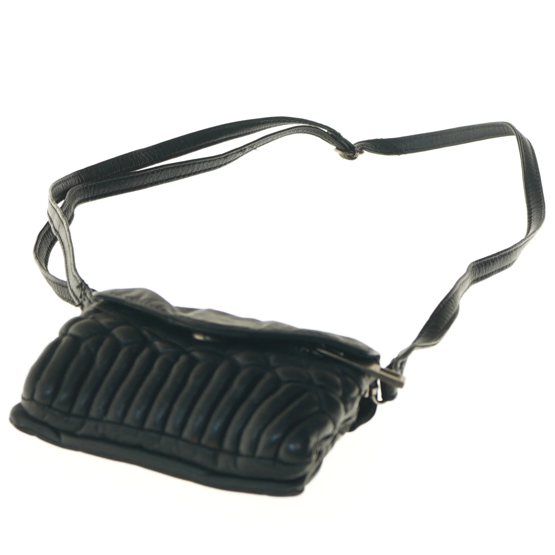 Sort skuldertaske (str. 11x15 cm)