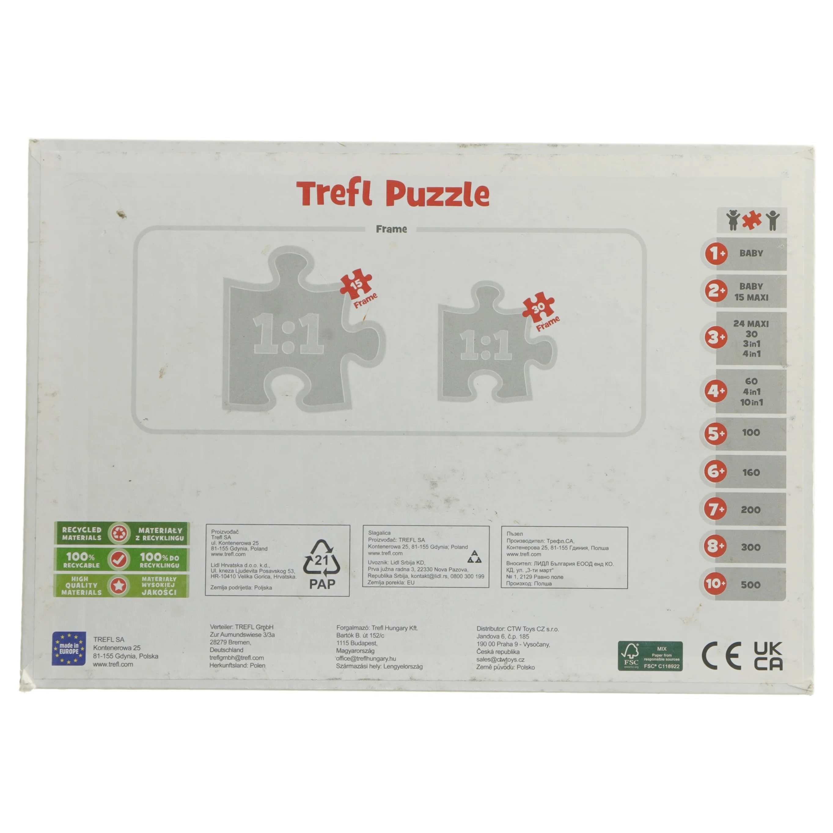 Avengers puslespil 30 brikker fra Trefl (str. 30 brikker cm)