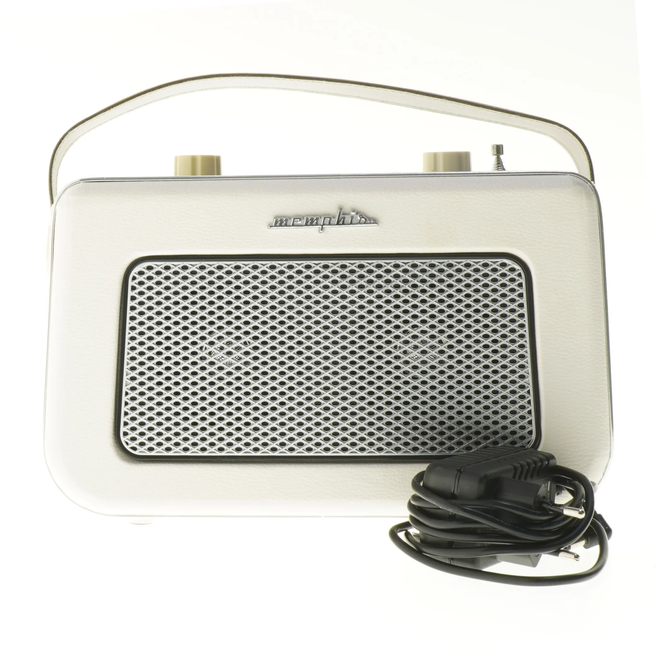 Memphis radio med adapter fra Memphis (str. 26x12x16 cm)
