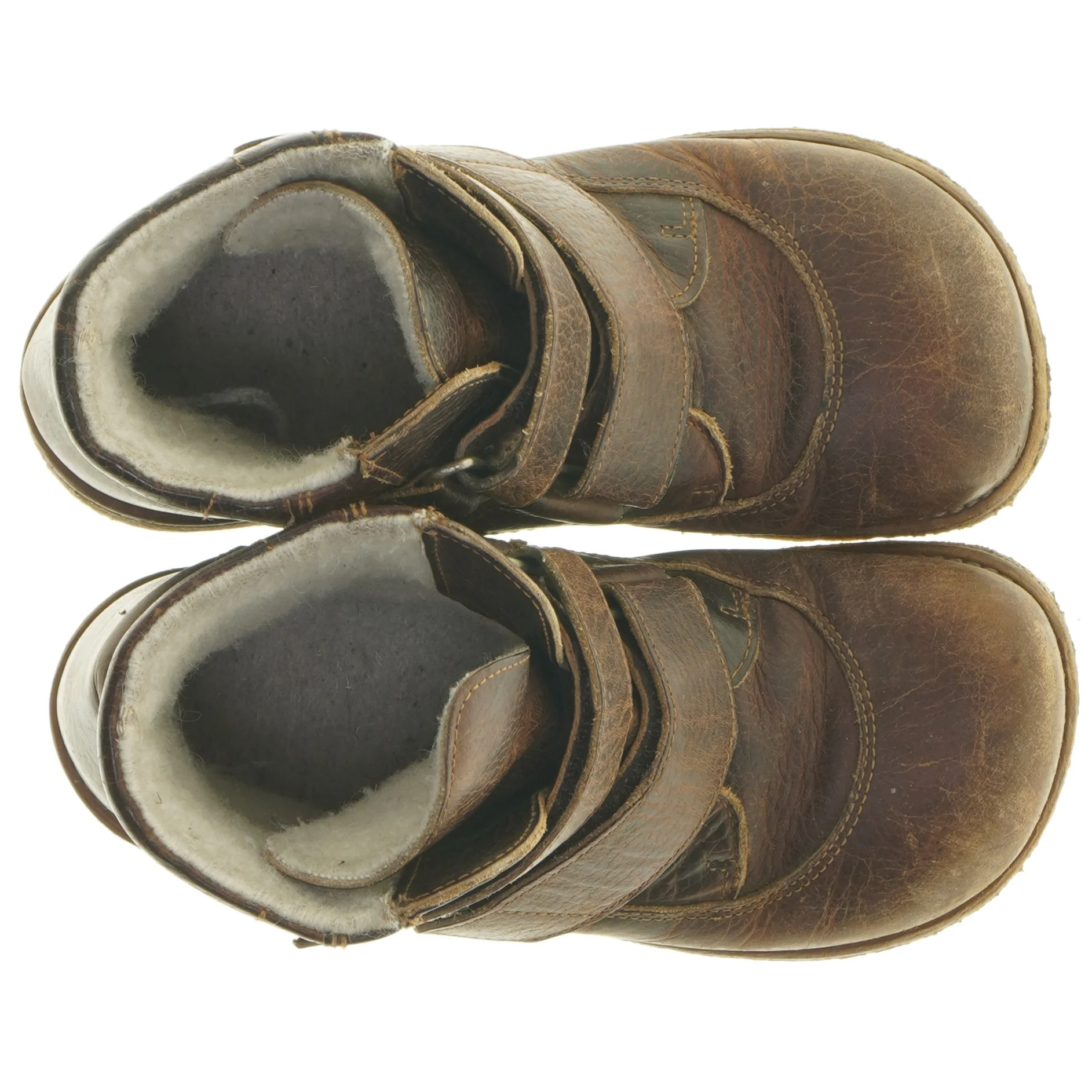 Brune børnestøvler med velcro fra Angulus (str. 22,5 cm)