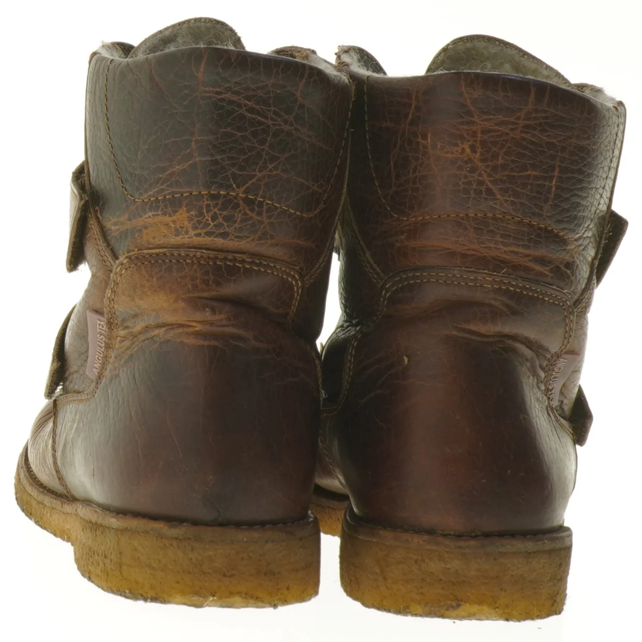 Brune børnestøvler med velcro fra Angulus (str. 22,5 cm)