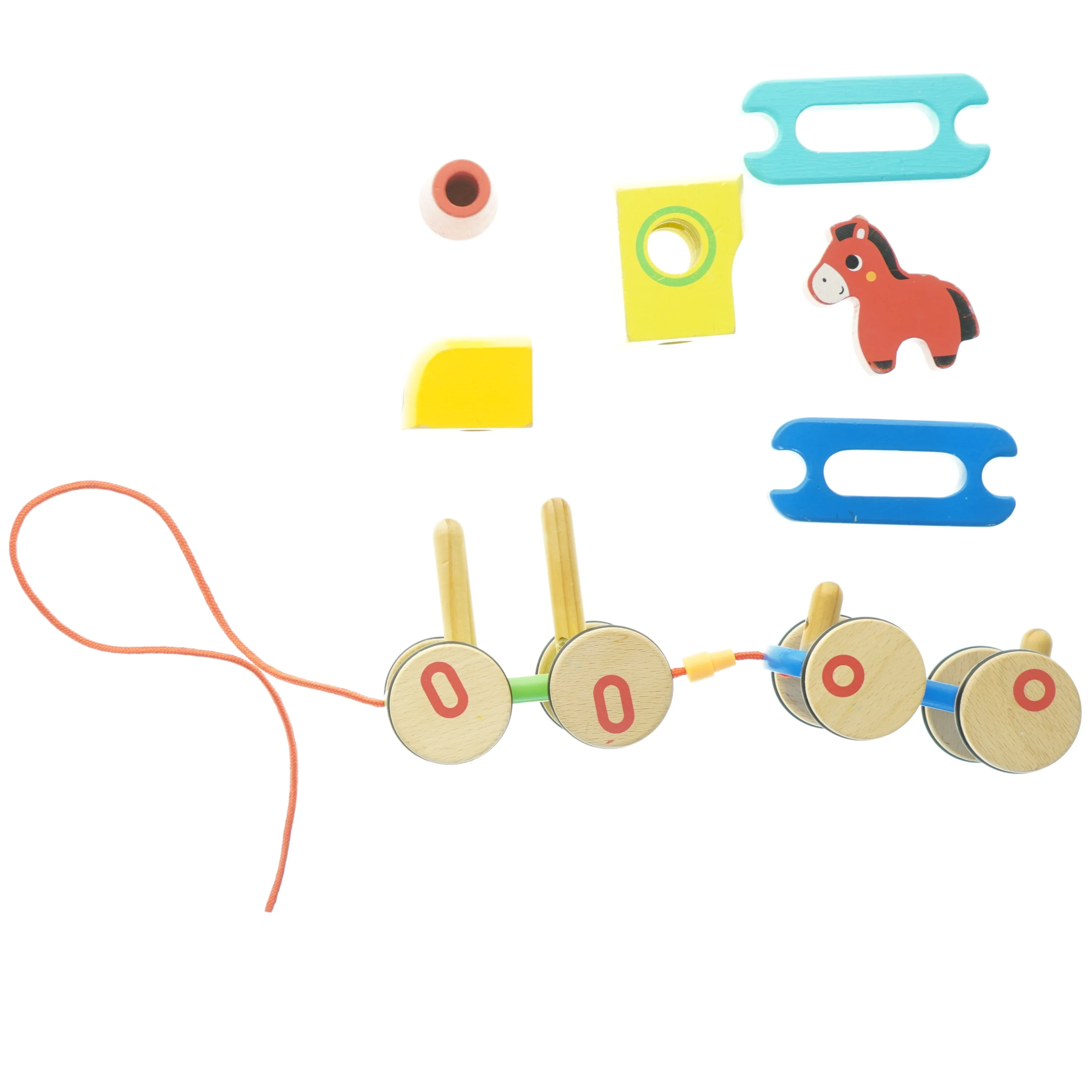 Træktog i træ (str. 30 x 9 x 6 cm)