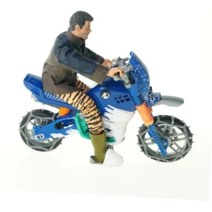 Actionfigur på motorcykel fra Hasbro (str. 32 x 11 x 28 cm)
